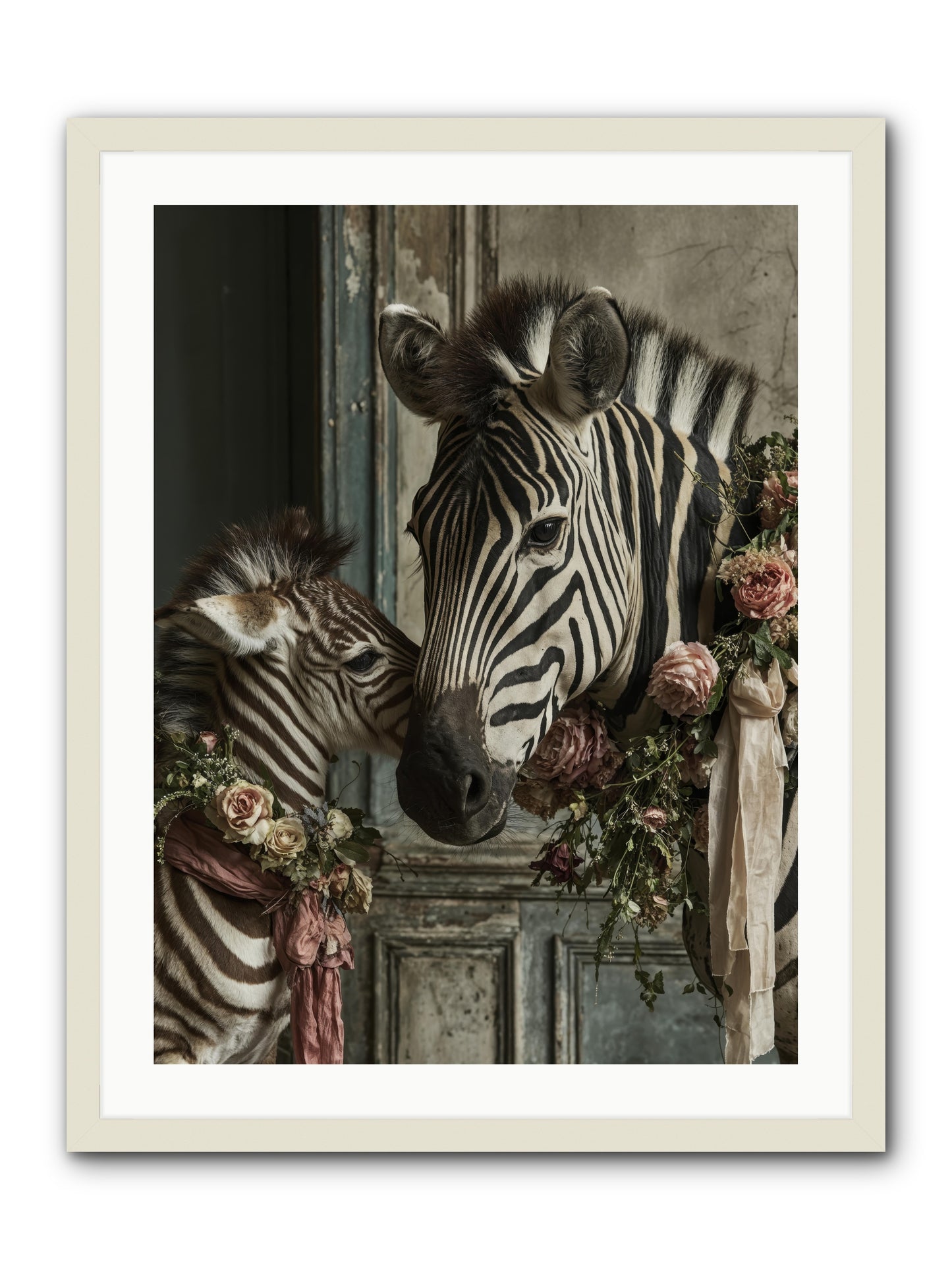 Hariette -- Framed Print - White 24x32