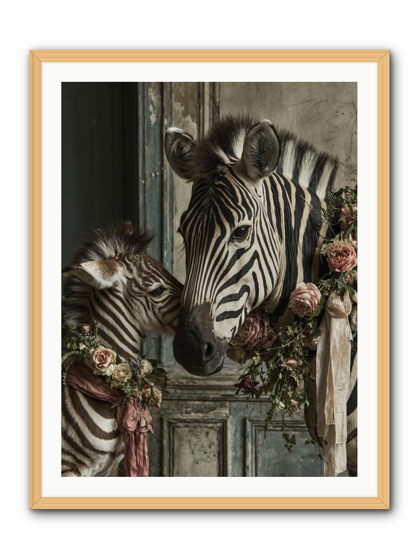 Hariette -- Framed Print - Natural 30x40