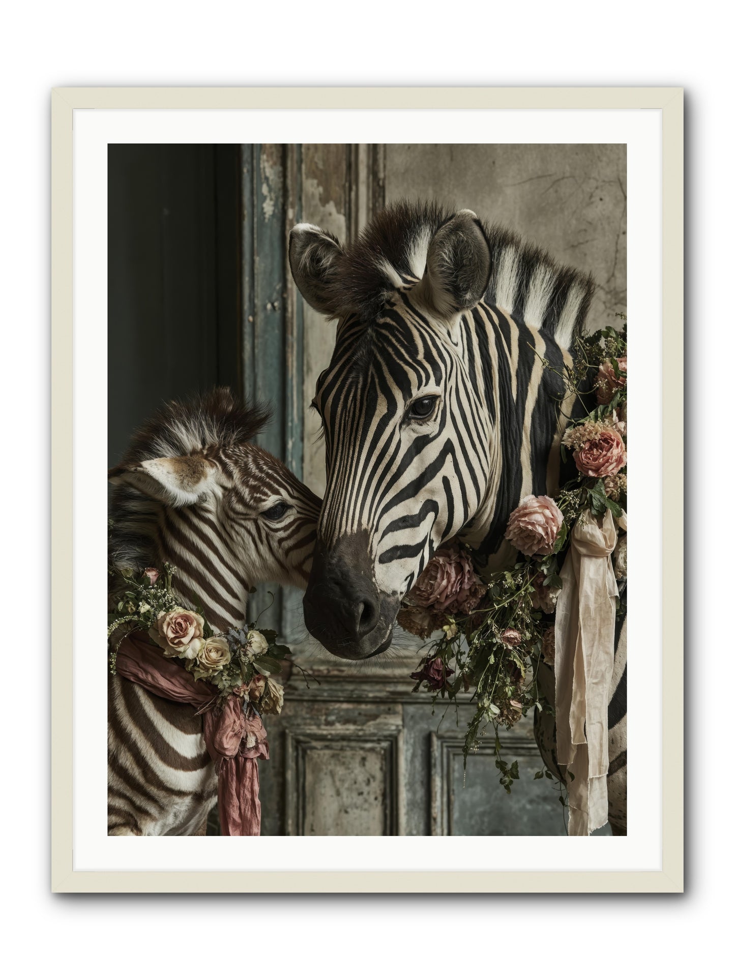 Hariette -- Framed Print - White 30x40