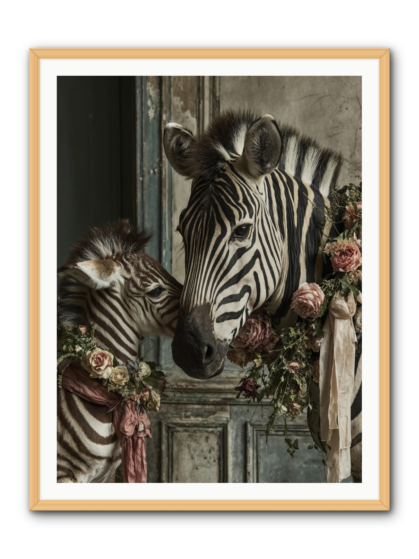Hariette -- Framed Print - Natural 36x48