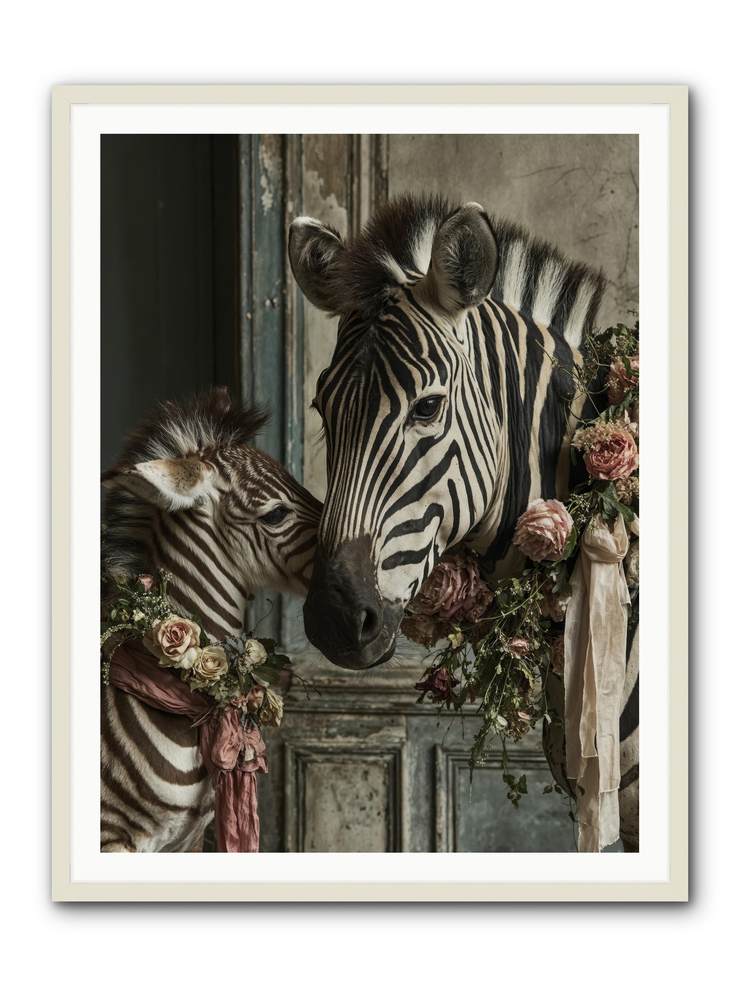 Hariette -- Framed Print - White 36x48