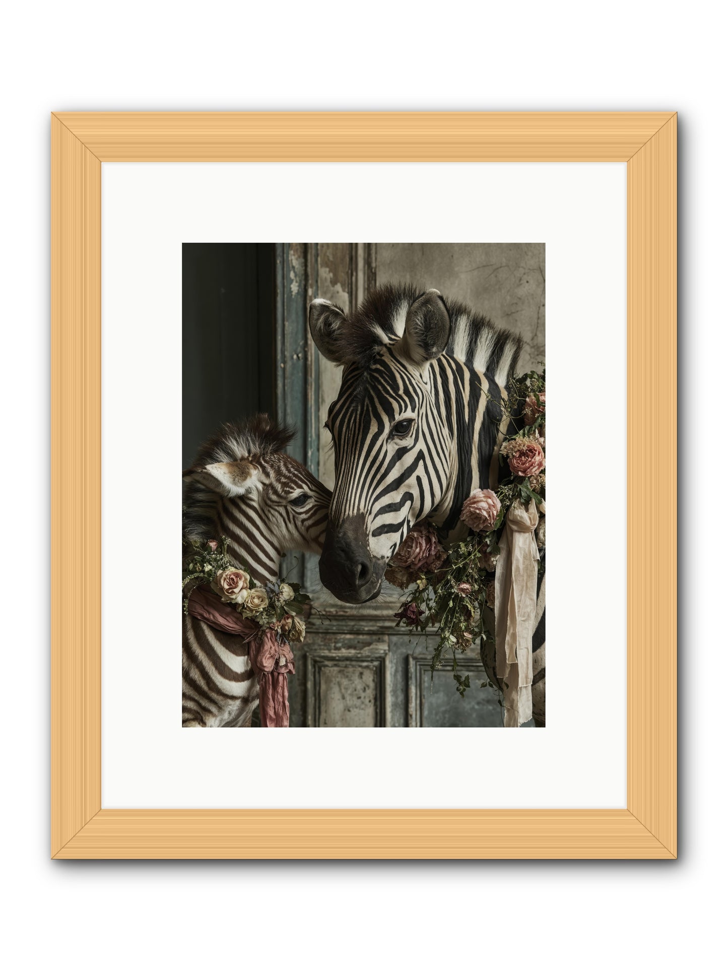 Hariette -- Framed Print - Natural 9x12
