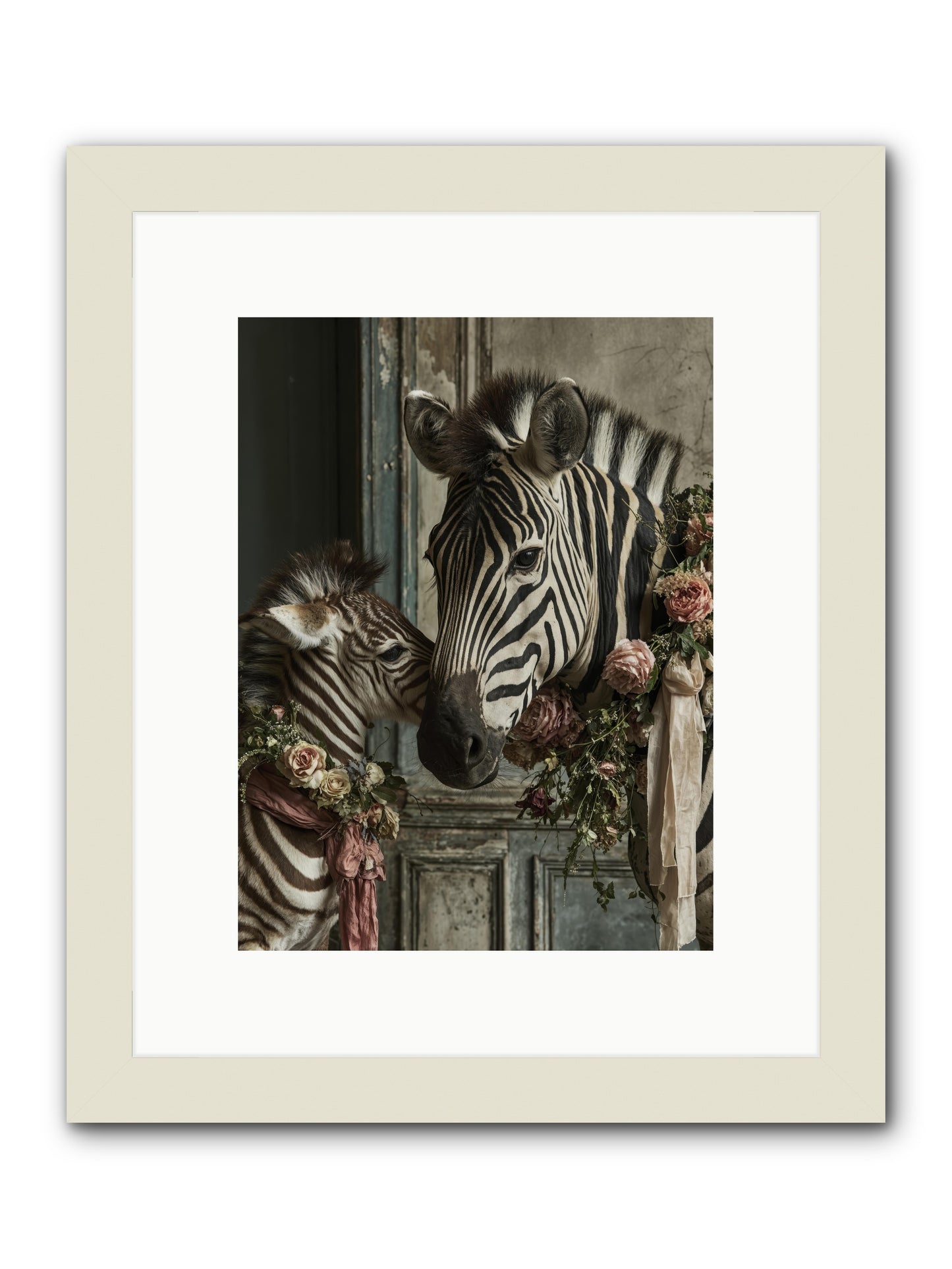Hariette -- Framed Print - White 9x12