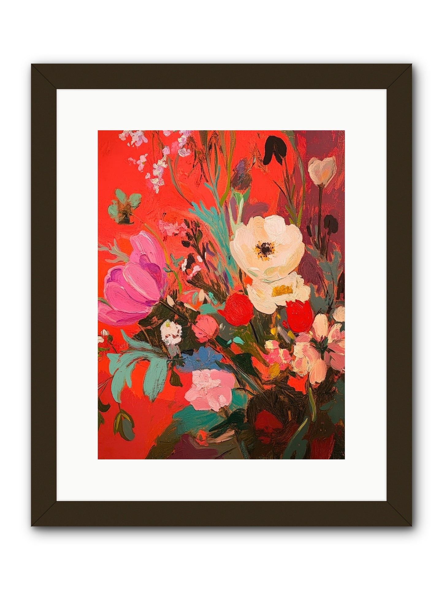 Harlequin Bijou-REZ -- Framed Print - Black 12x16
