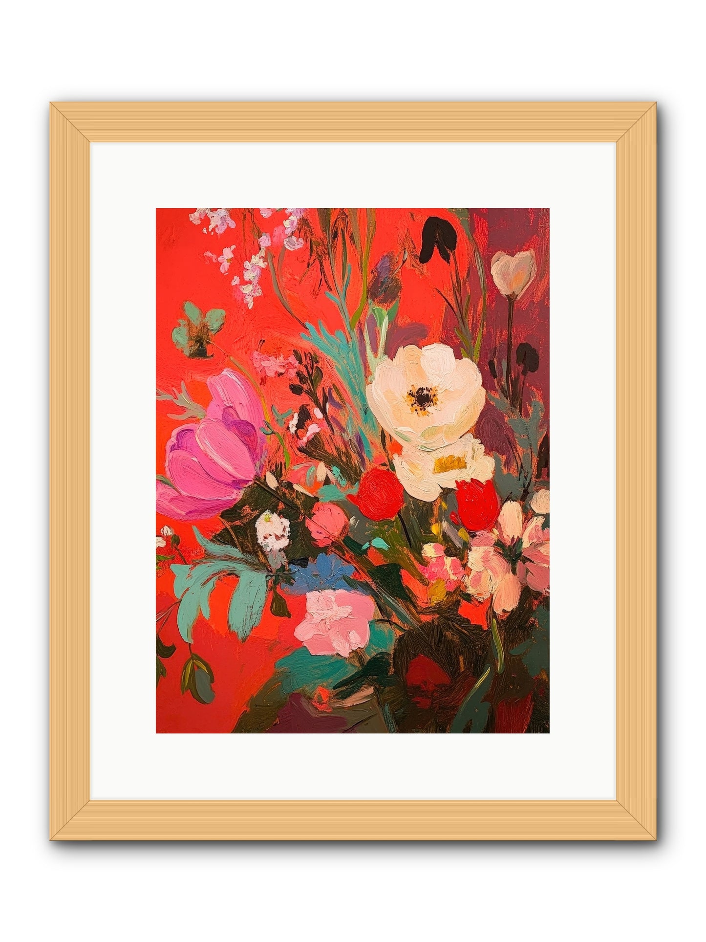 Harlequin Bijou-REZ -- Framed Print - Natural 12x16