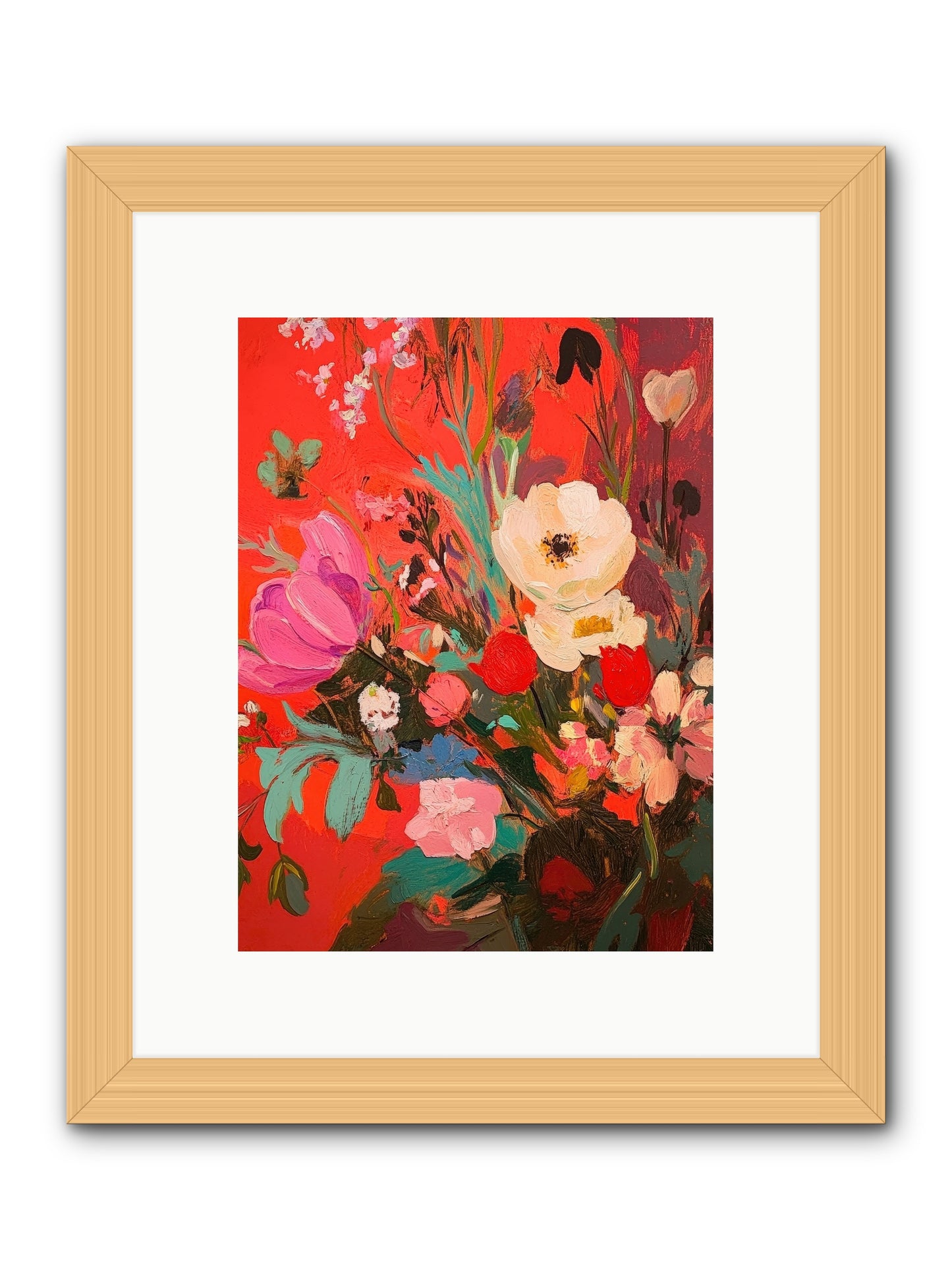 Harlequin Bijou-REZ -- Framed Print - Natural 9x12
