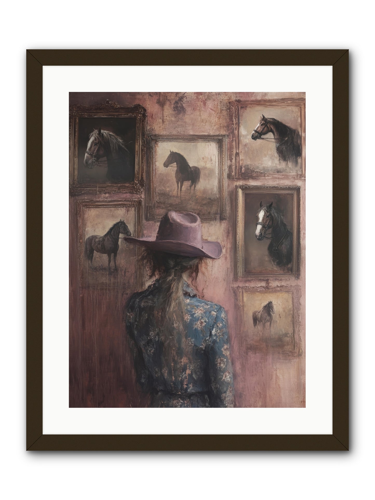 Harvest Moon Ranch -- Framed Print - Black 18x24