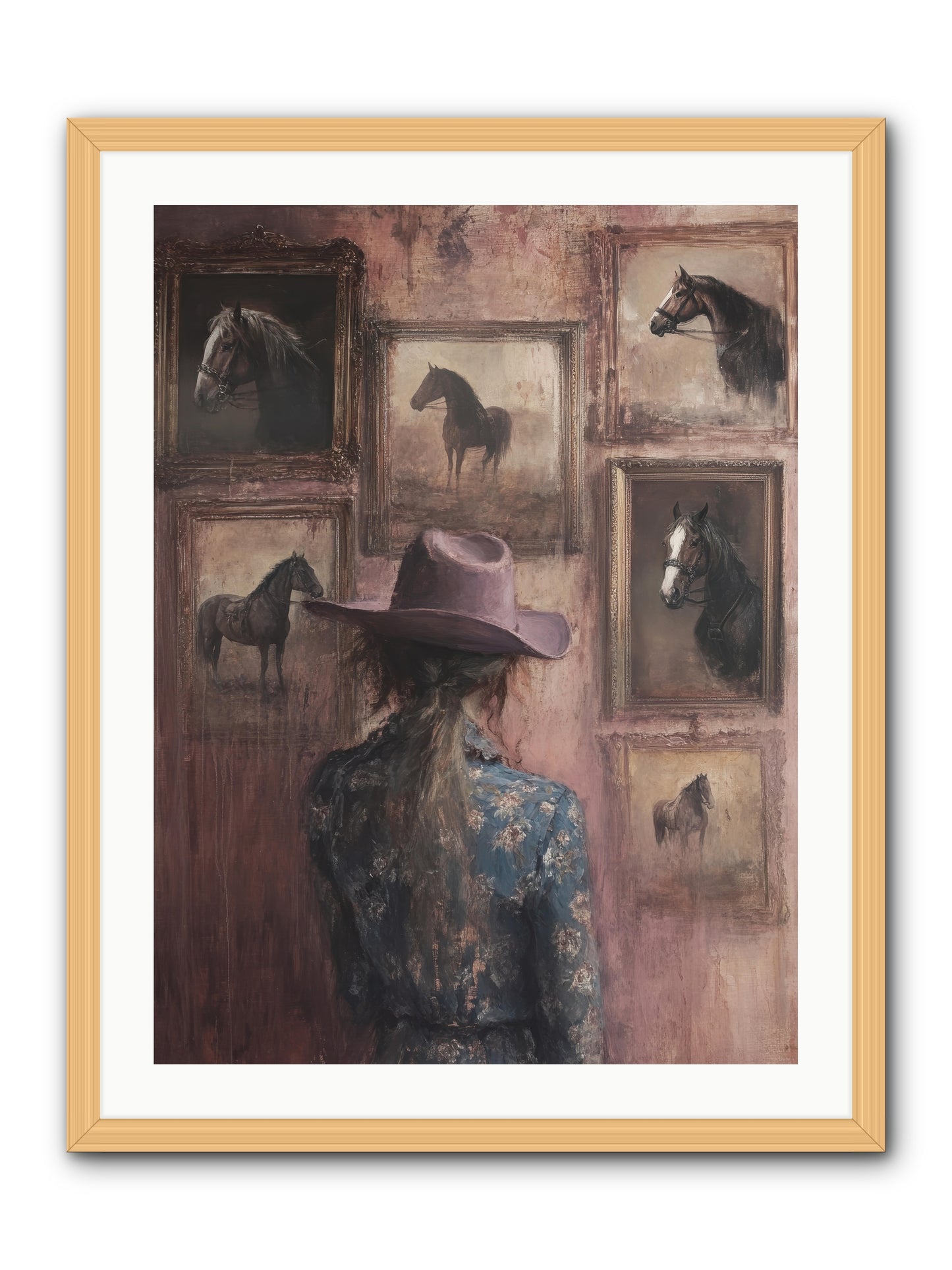 Harvest Moon Ranch -- Framed Print - Natural 24x32