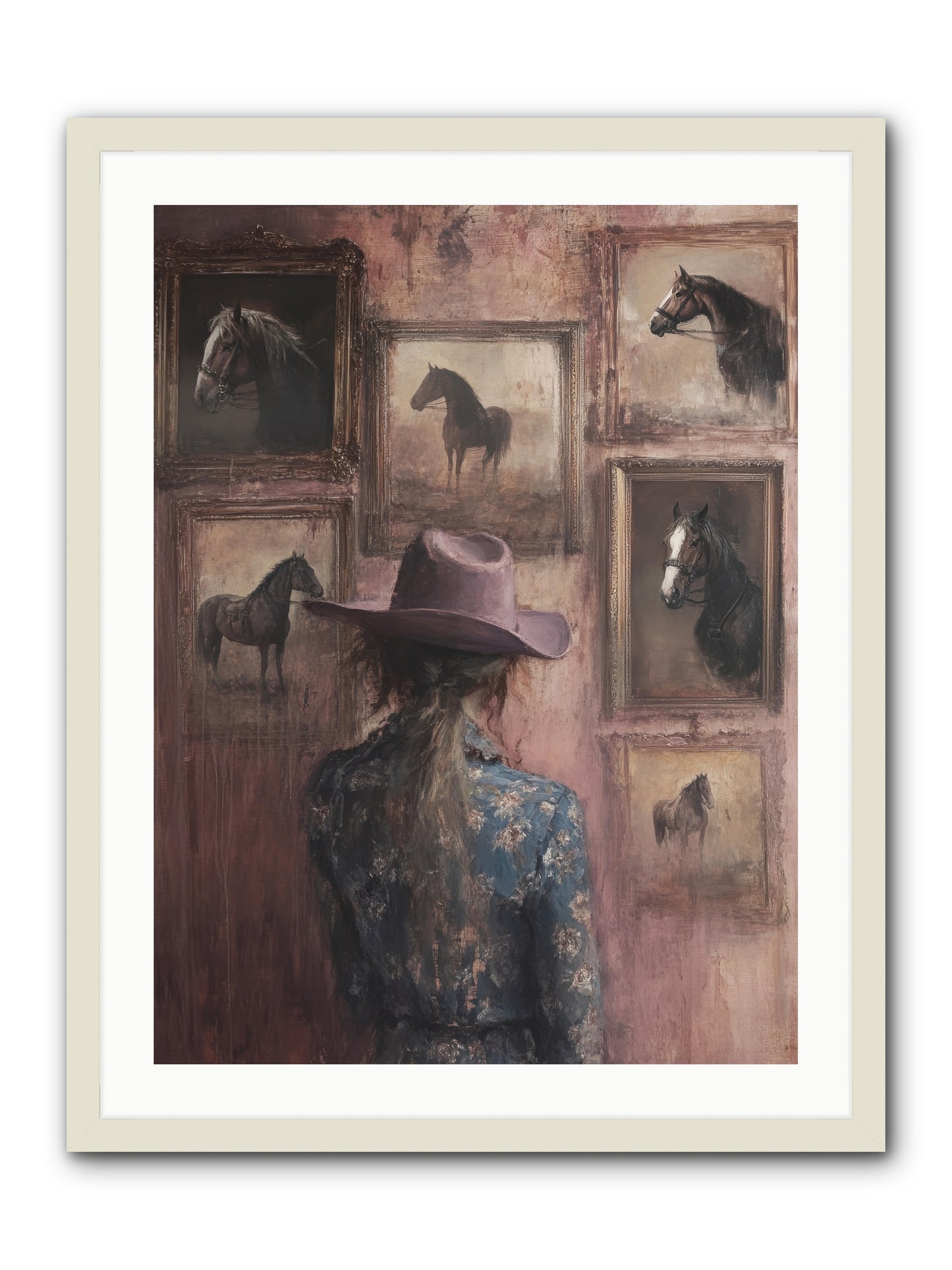 Harvest Moon Ranch -- Framed Print - White 24x32