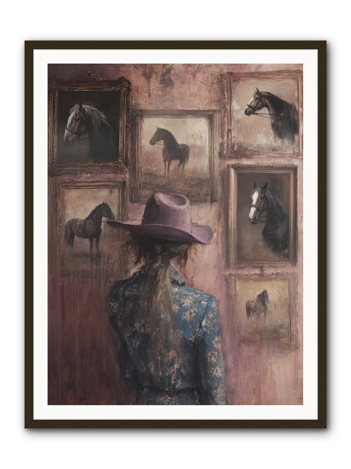 Harvest Moon Ranch -- Framed Print - Black 36x48