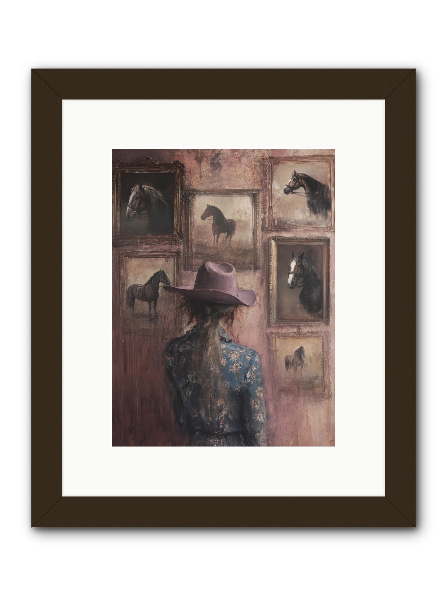 Harvest Moon Ranch -- Framed Print - Black 9x12