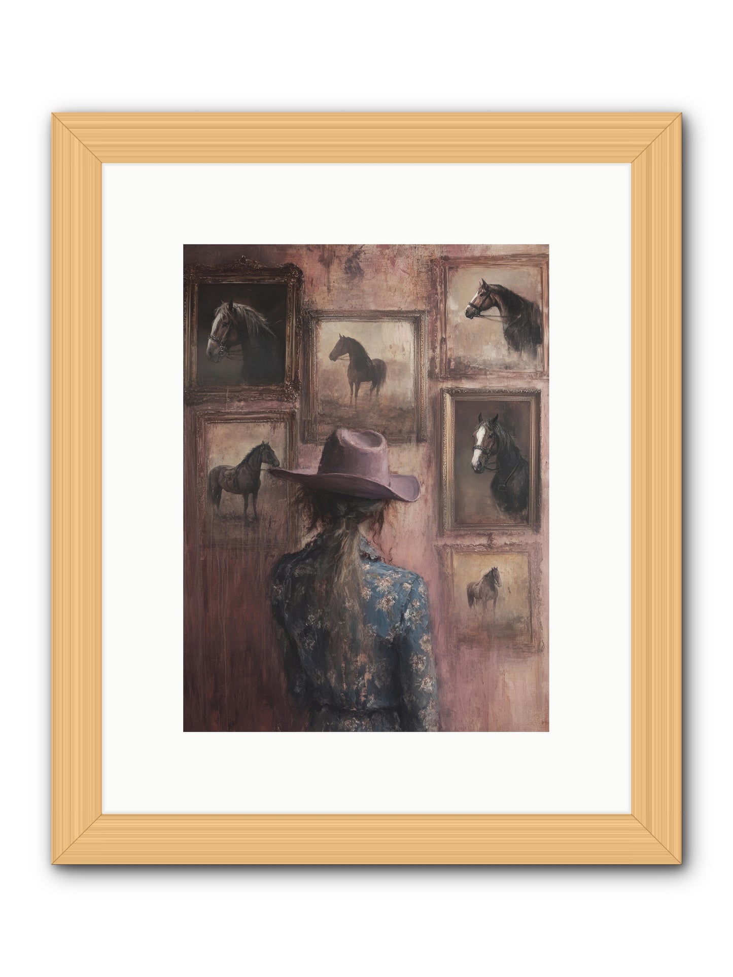 Harvest Moon Ranch -- Framed Print - Natural 9x12