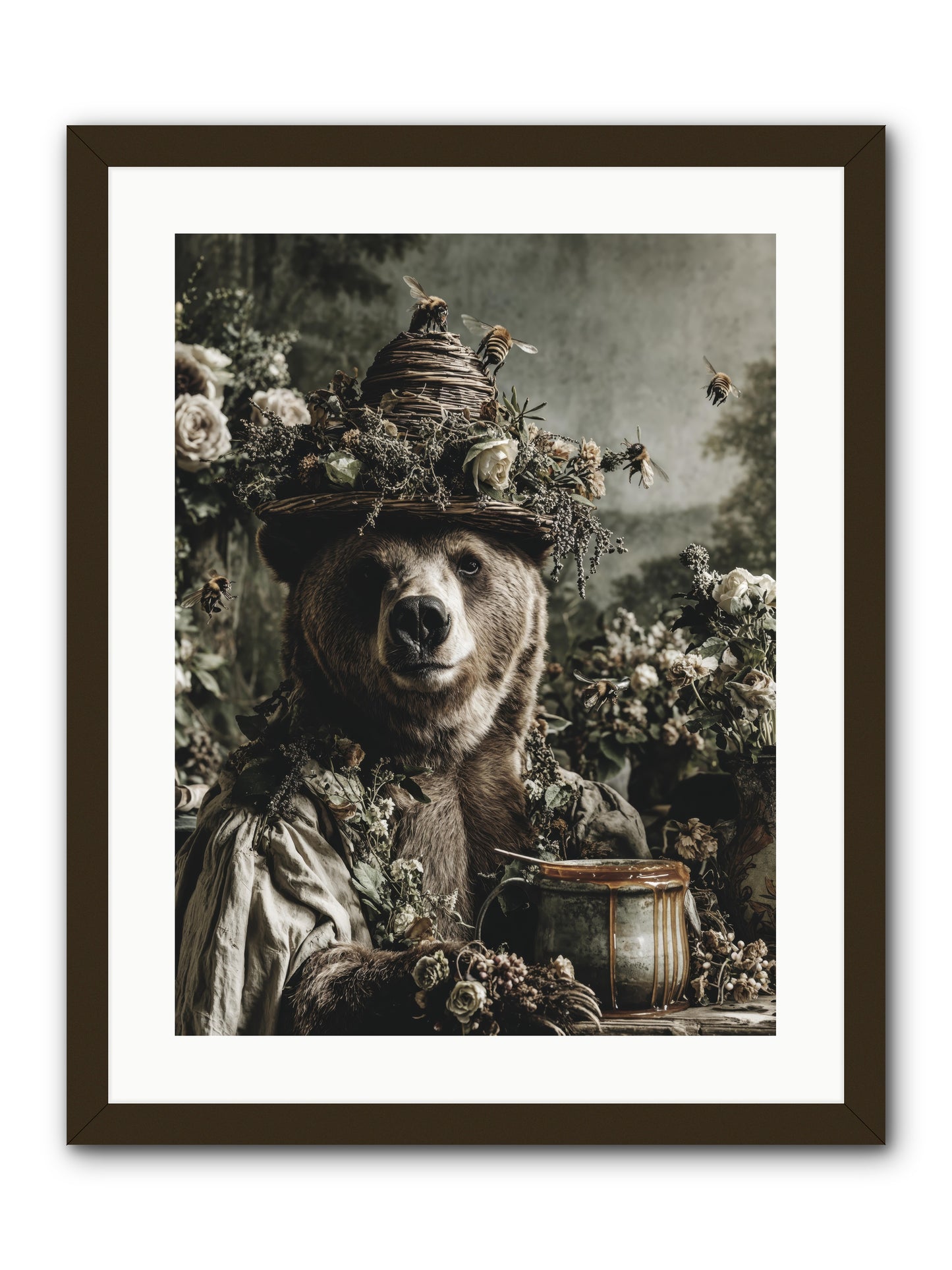 Harvest Moon's Diary -- Framed Print - Black 18x24