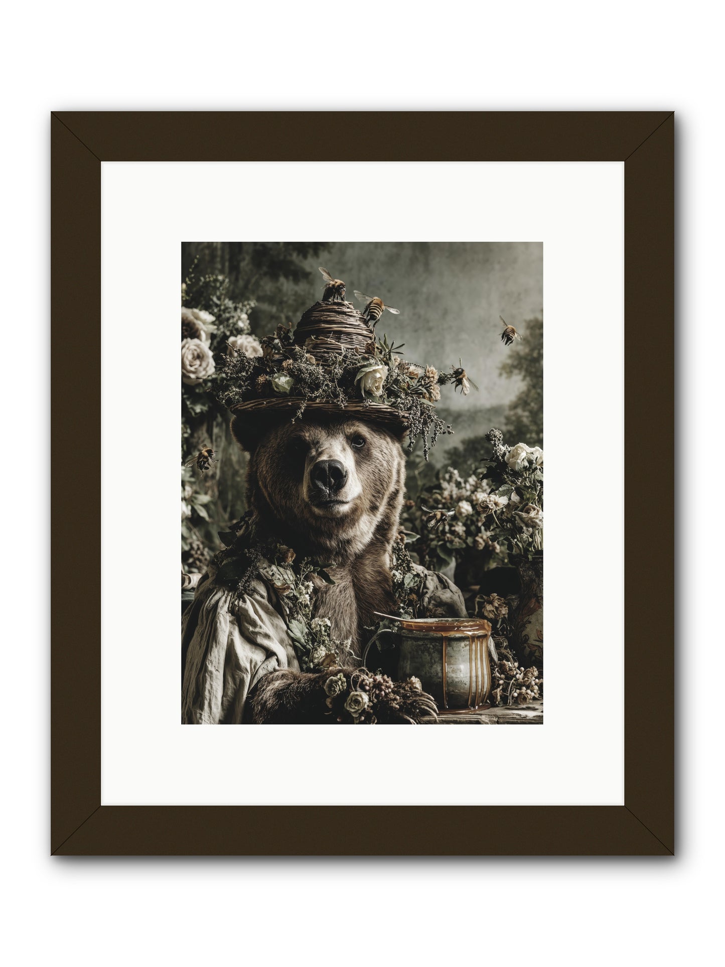 Harvest Moon's Diary -- Framed Print - Black 9x12