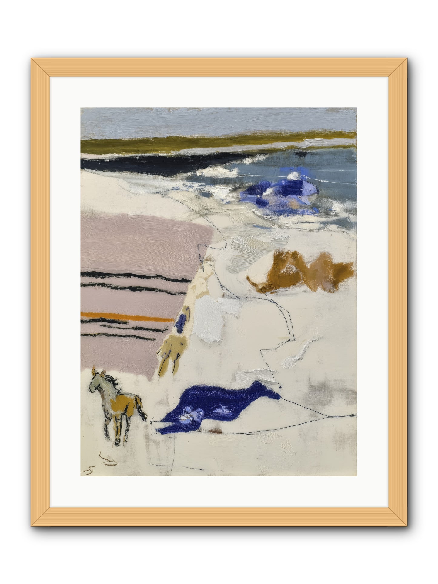 Harvest of Mists -- Framed Print - Natural 18x24