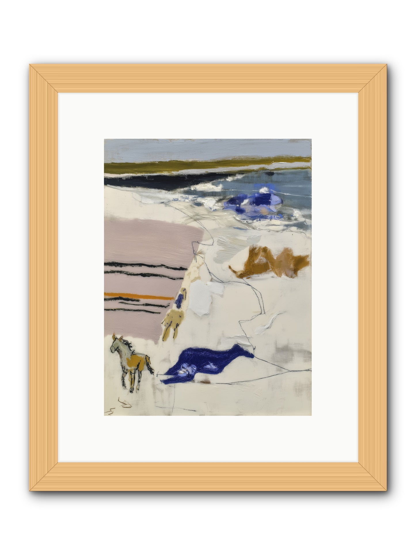 Harvest of Mists -- Framed Print - Natural 9x12