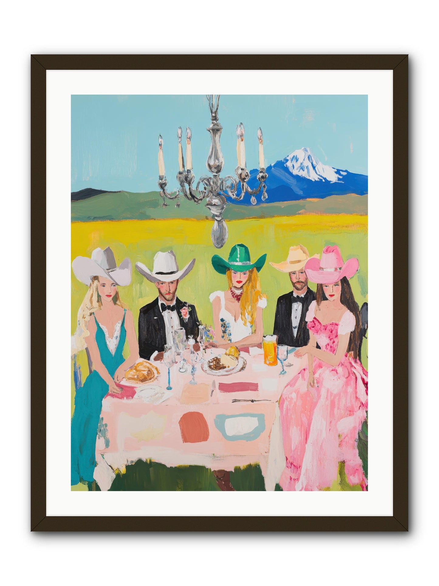 Hat & Heels Hoedown -- Framed Print - Black 24x32