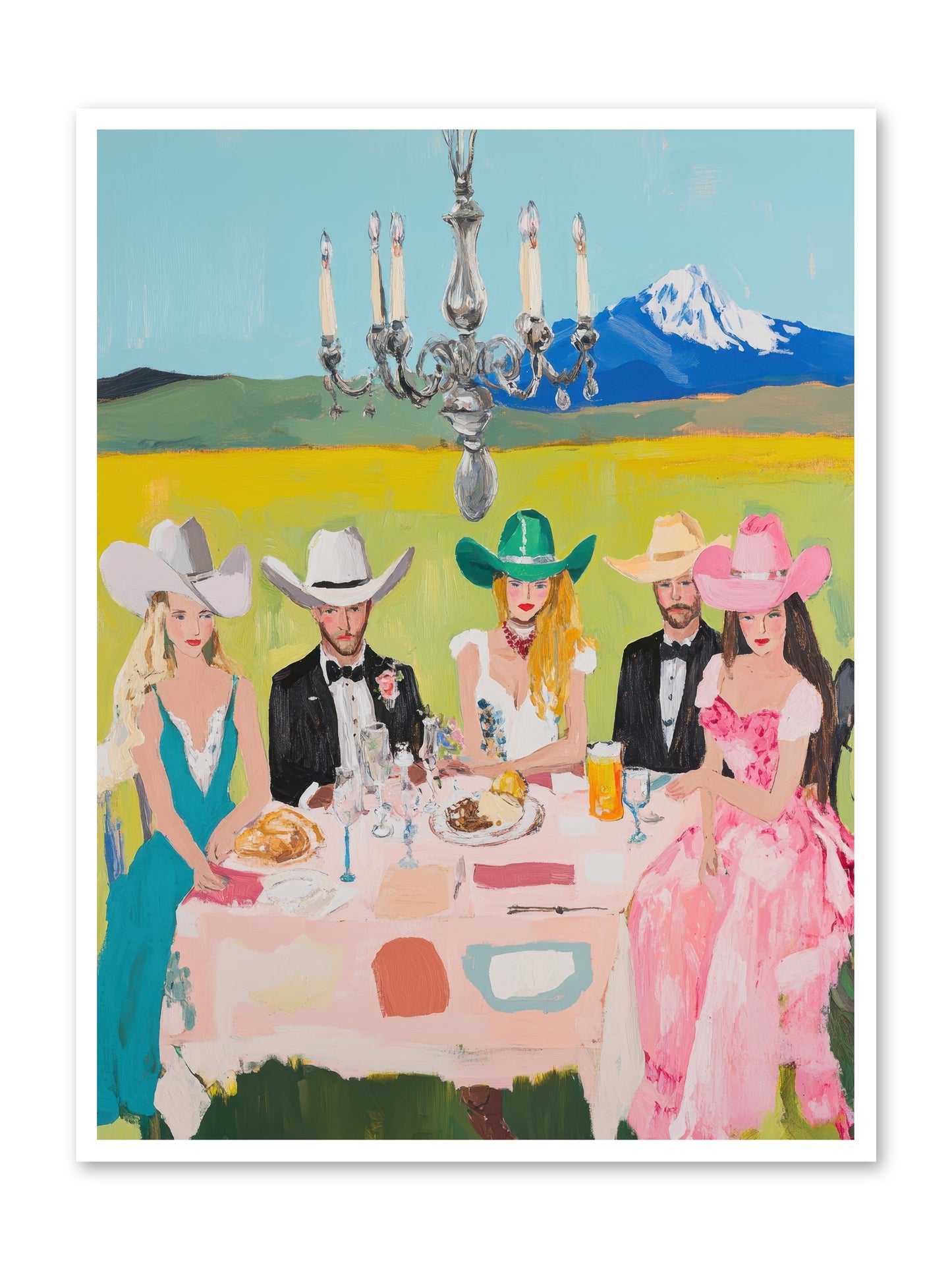 Hat & Heels Hoedown -- Loose Canvas Print 36x48
