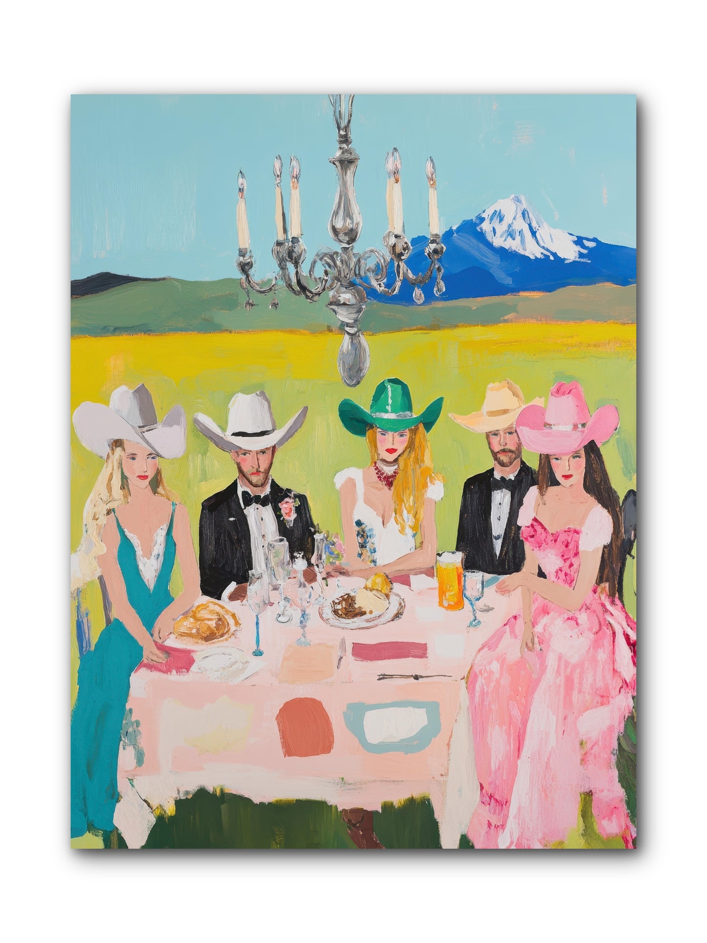 Hat & Heels Hoedown -- Wrapped Canvas 9x12