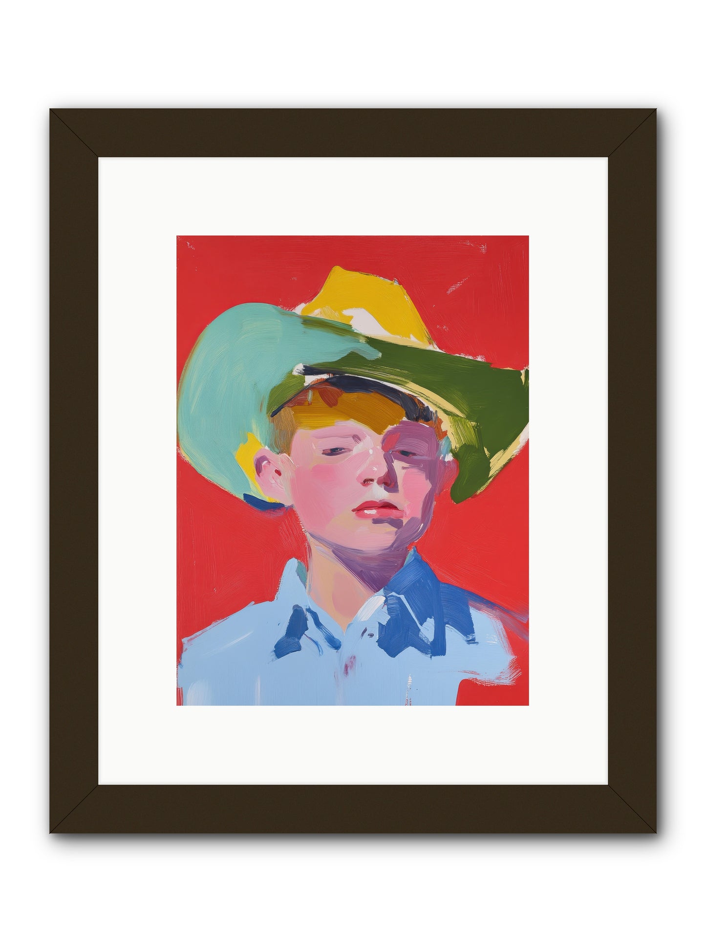 Hay Harvest -- Framed Print - Black 9x12