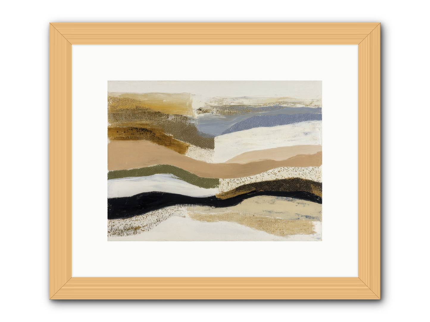 Haze No.1 -- Framed Print - Natural 12x9