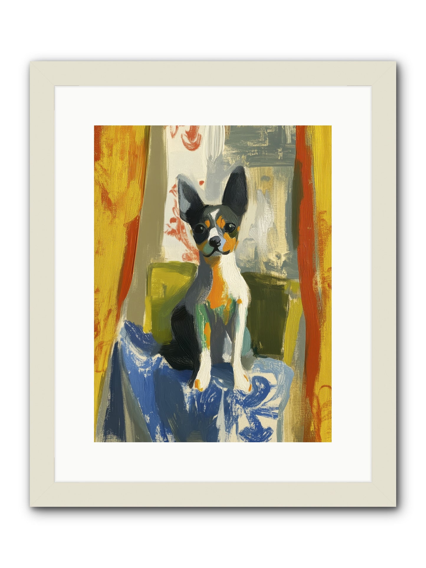 Hazel Mae -- Framed Print - White 12x16