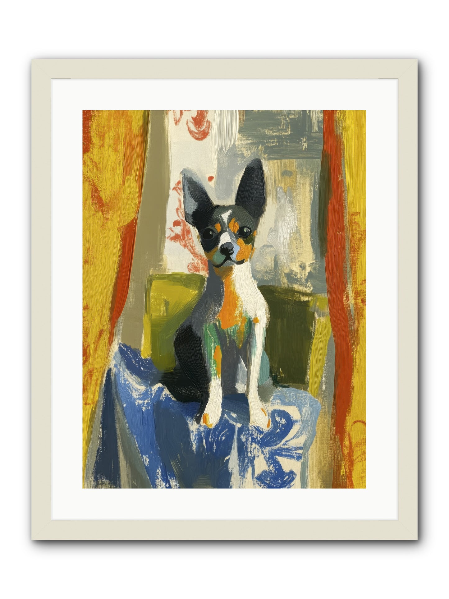 Hazel Mae -- Framed Print - White 18x24