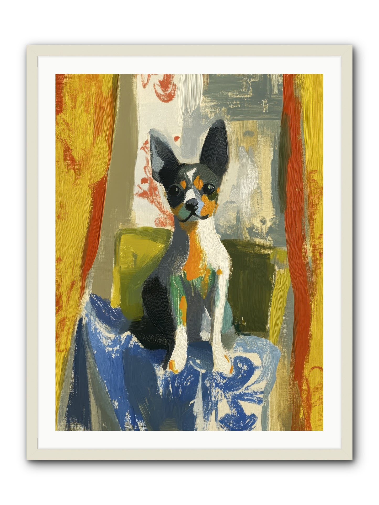 Hazel Mae -- Framed Print - White 30x40