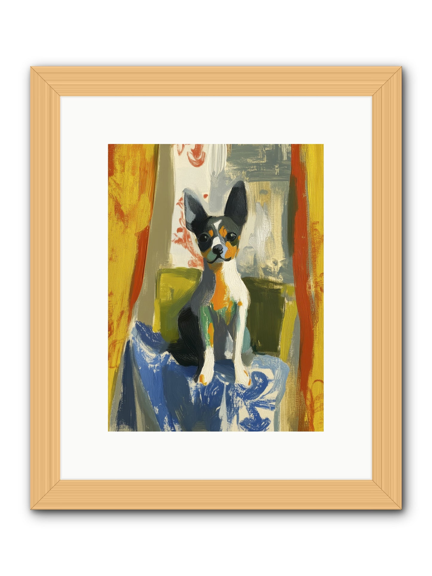 Hazel Mae -- Framed Print - Natural 9x12