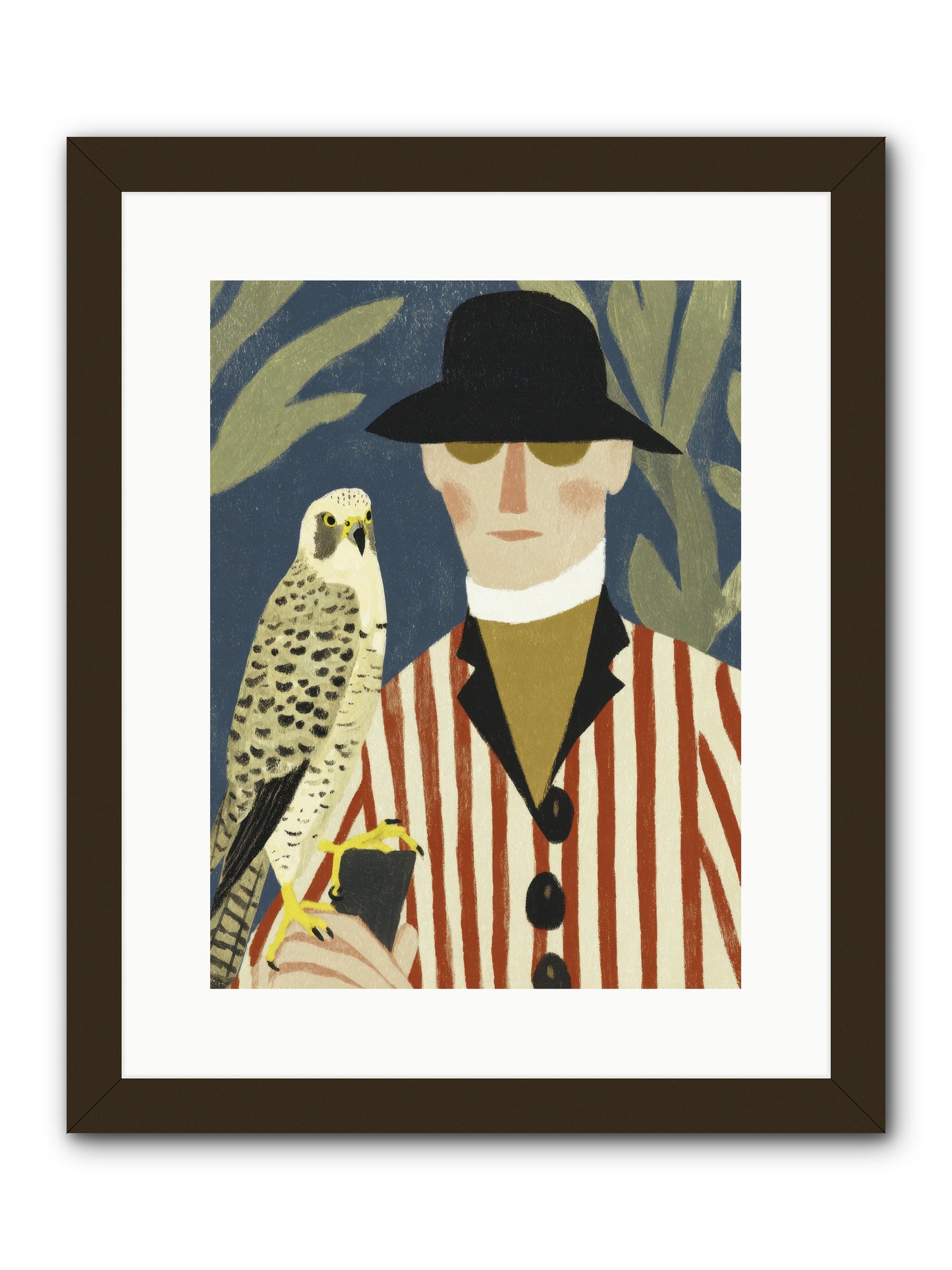 He Painted Birds from Memory -- Framed Print - Black 12x16