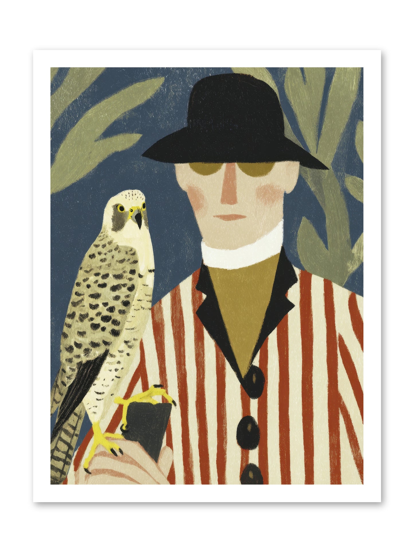 He Painted Birds from Memory -- Paper Print 18x24