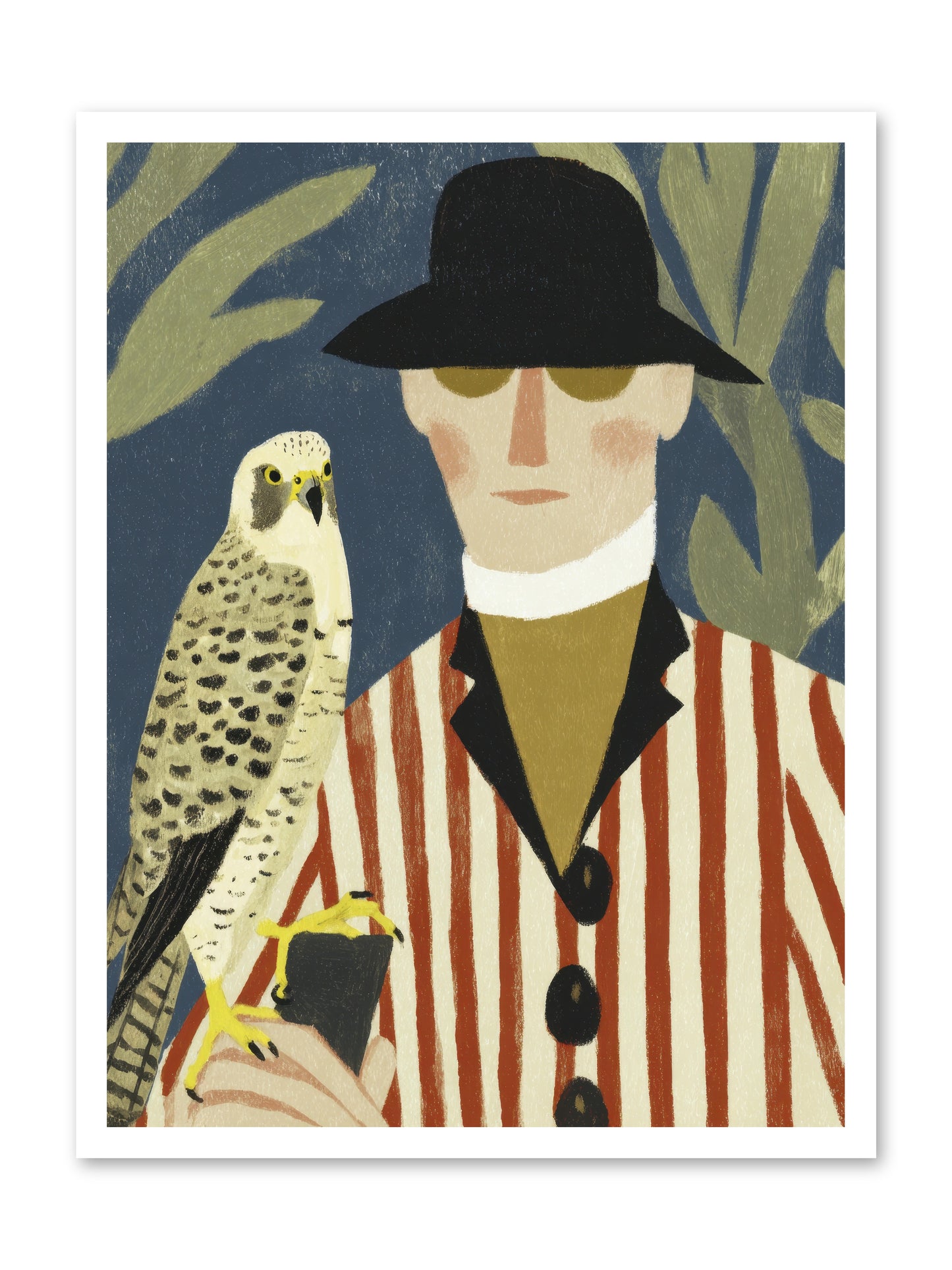 He Painted Birds from Memory -- Paper Print 24x32