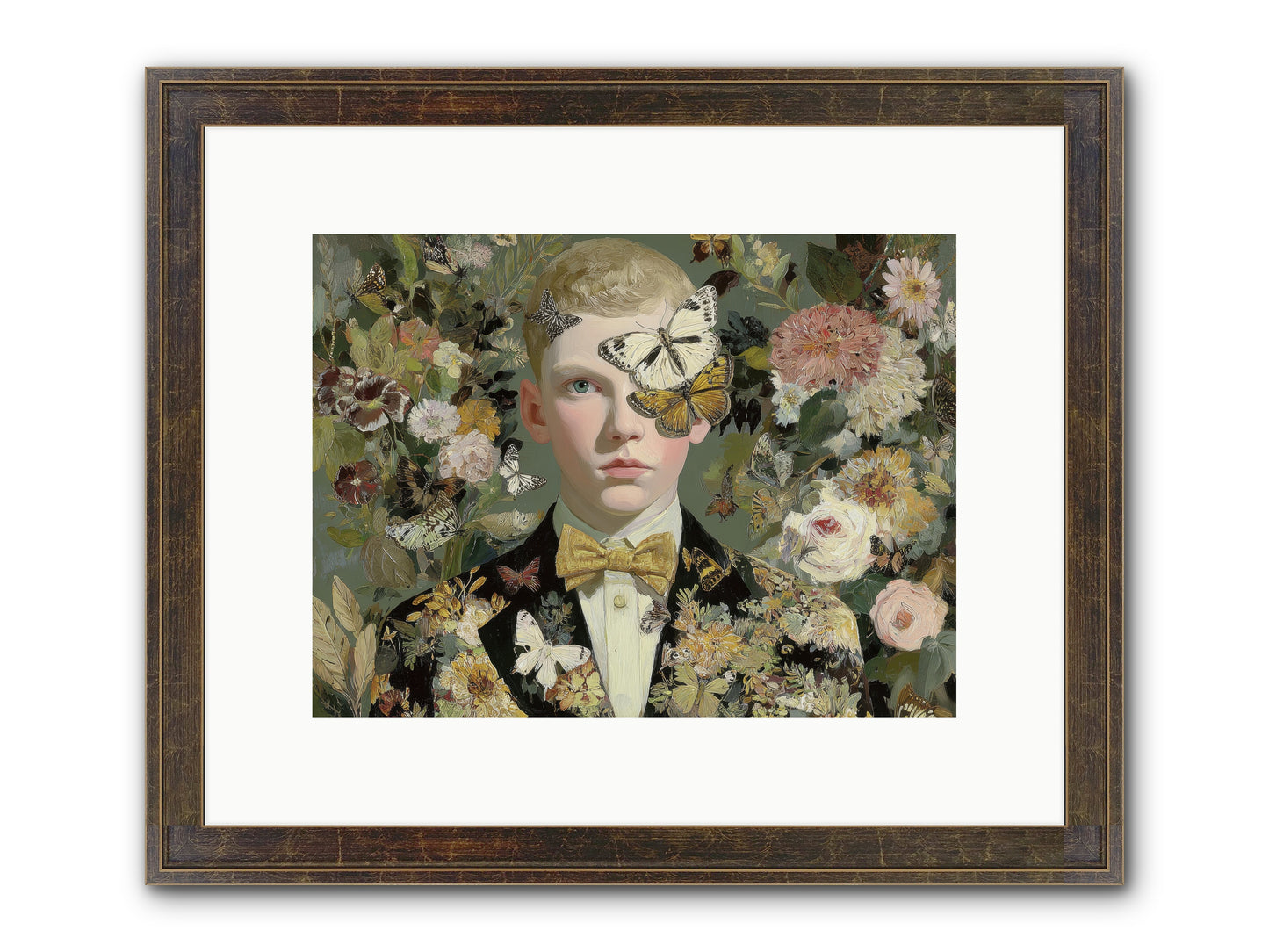 He Photographed Butterflies — He-Photographed-Butterflies-12x9-Framed-Print-Slimwoods-Black-Gold.jpg