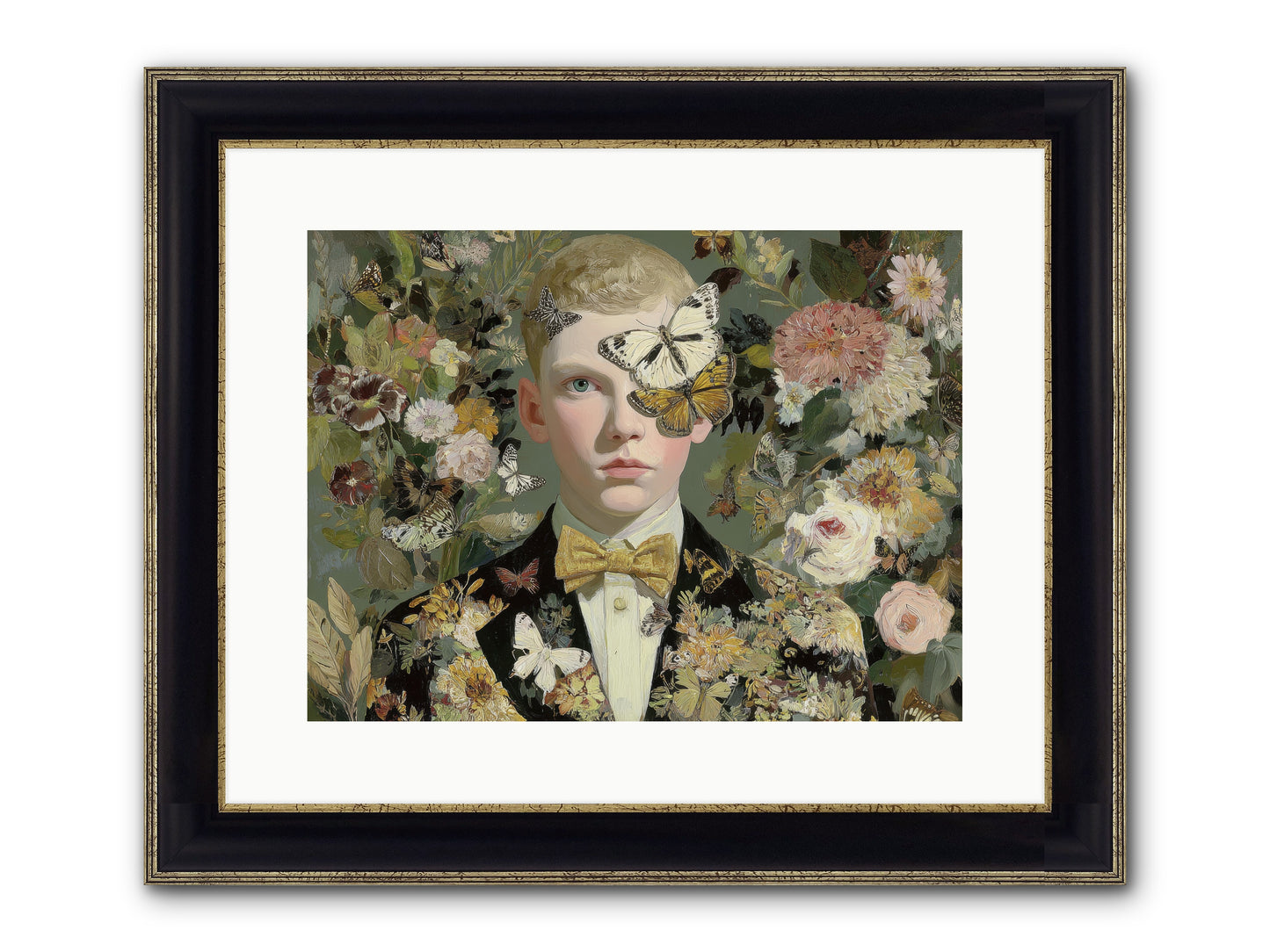 He Photographed Butterflies — He-Photographed-Butterflies-16x12-Framed-Print-Black-Gold.jpg