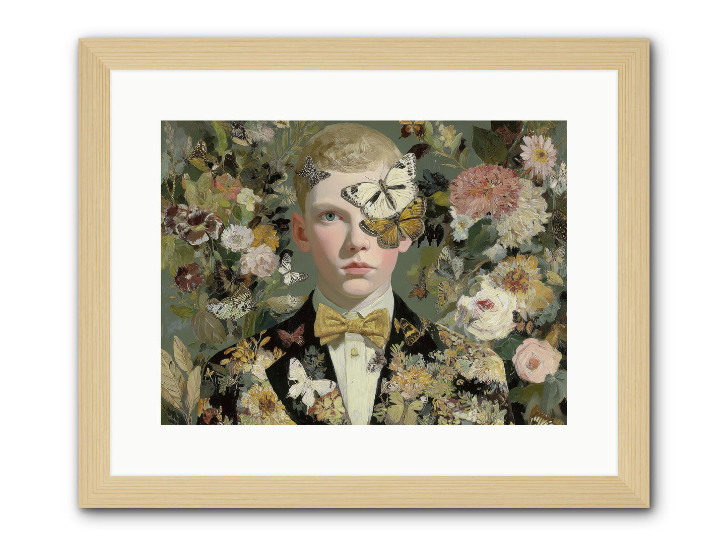 He Photographed Butterflies — He-Photographed-Butterflies-16x12-Framed-Print-Natural.jpg