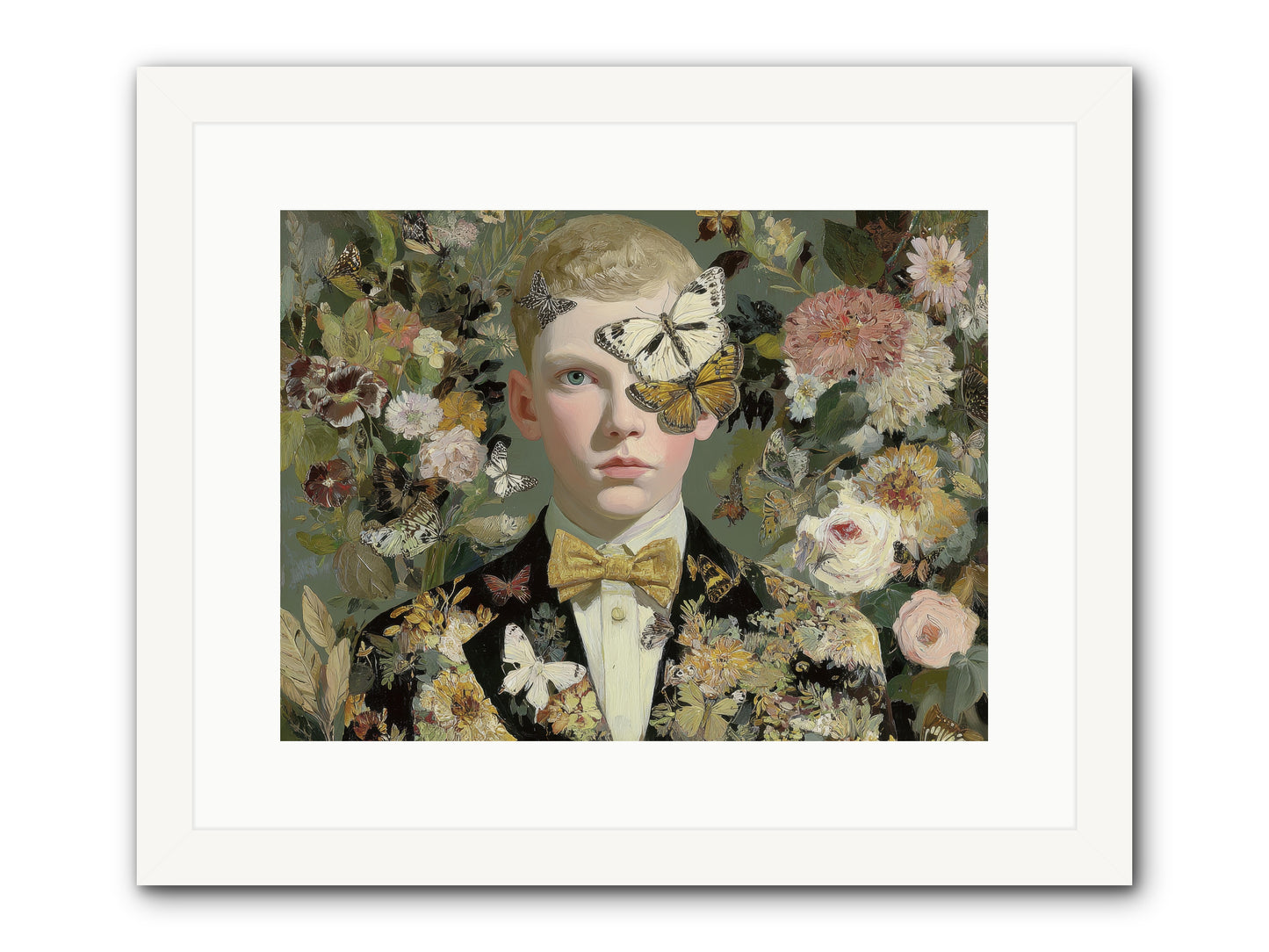 He Photographed Butterflies — He-Photographed-Butterflies-16x12-Framed-Print-White.jpg