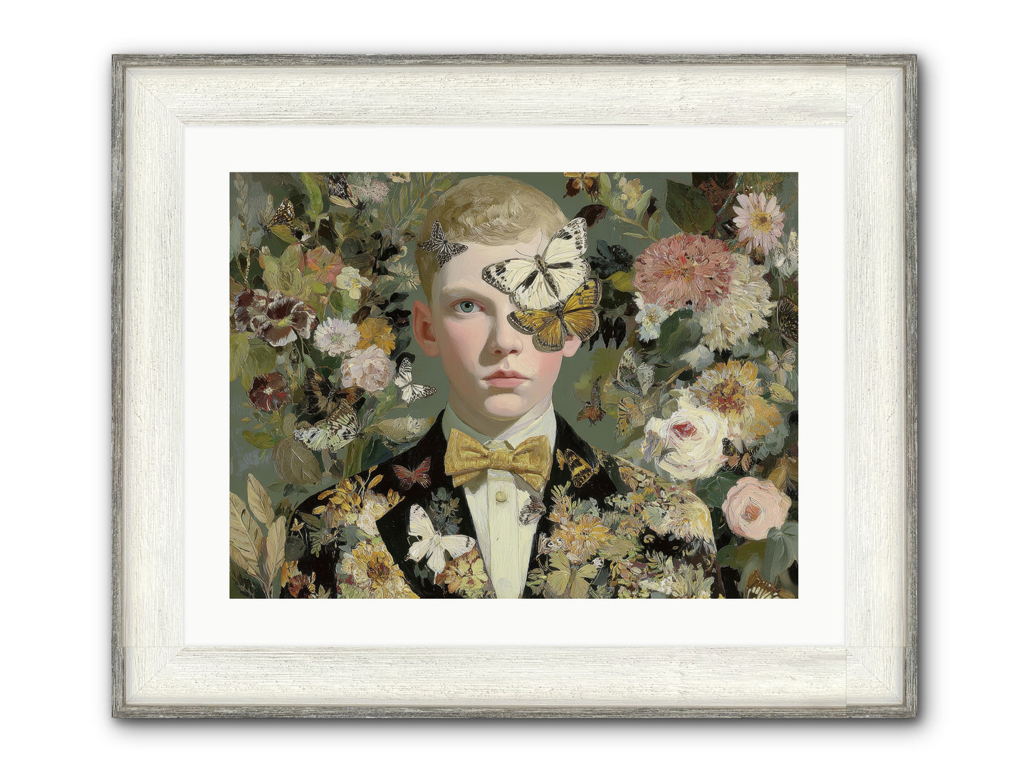 He Photographed Butterflies — He-Photographed-Butterflies-24x18-Framed-Print-Driftwood-White.jpg