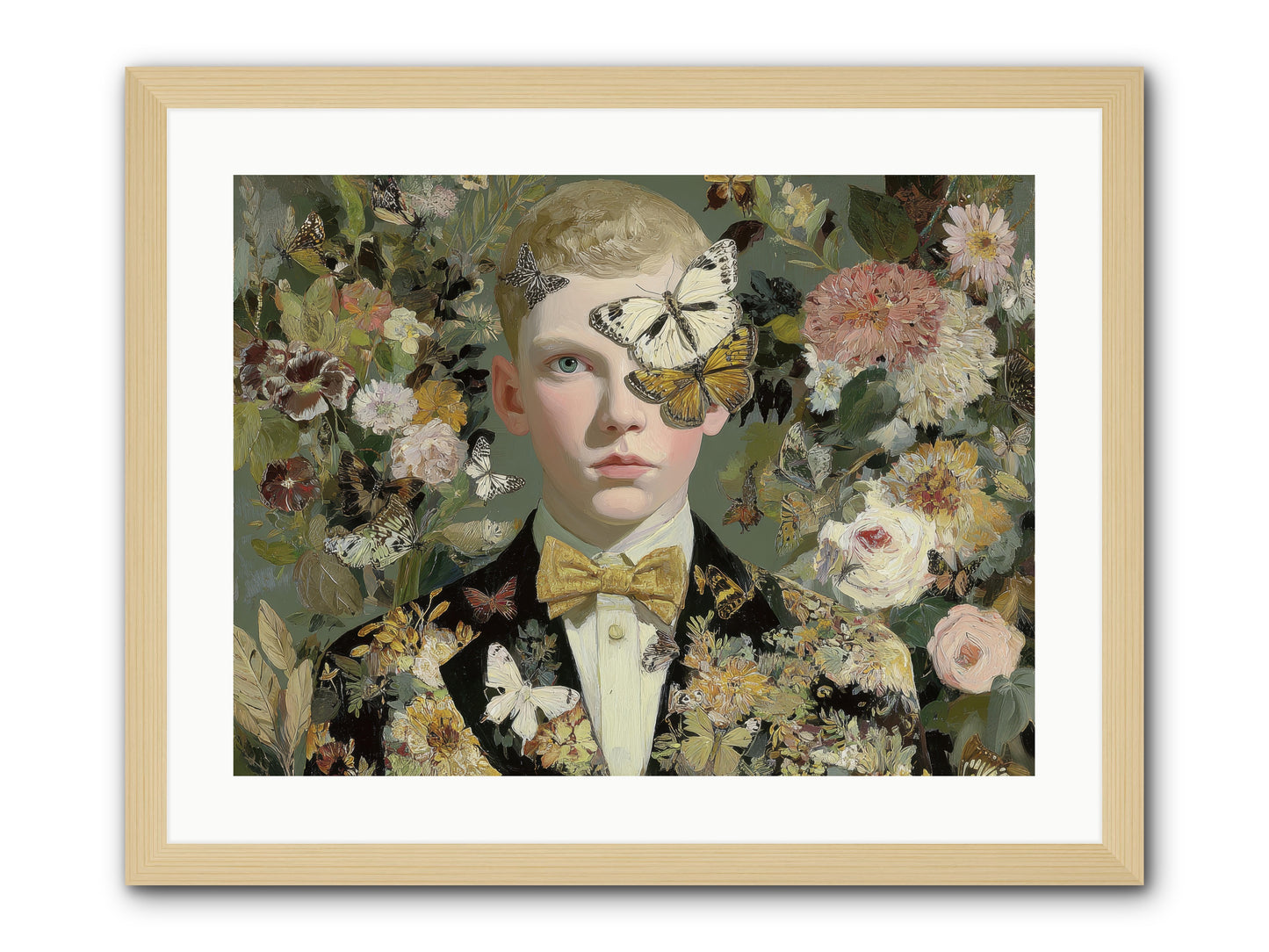 He Photographed Butterflies — He-Photographed-Butterflies-24x18-Framed-Print-Natural.jpg