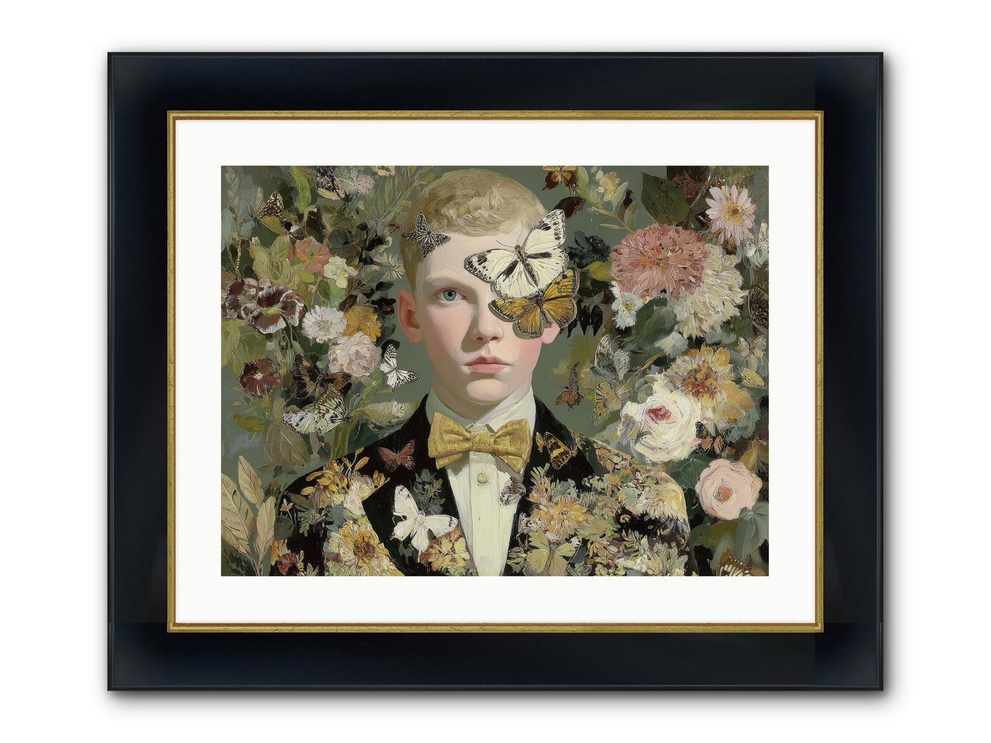 He Photographed Butterflies — He-Photographed-Butterflies-24x18-Framed-Print-Wide-Black-w-Gold.jpg