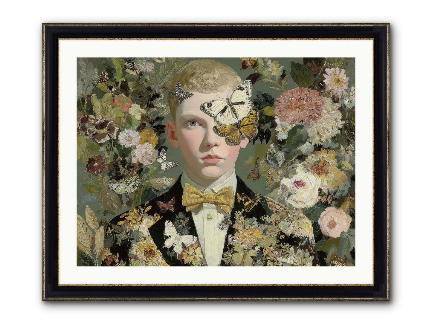 He Photographed Butterflies — He-Photographed-Butterflies-32x24-Framed-Print-Black-Gold.jpg