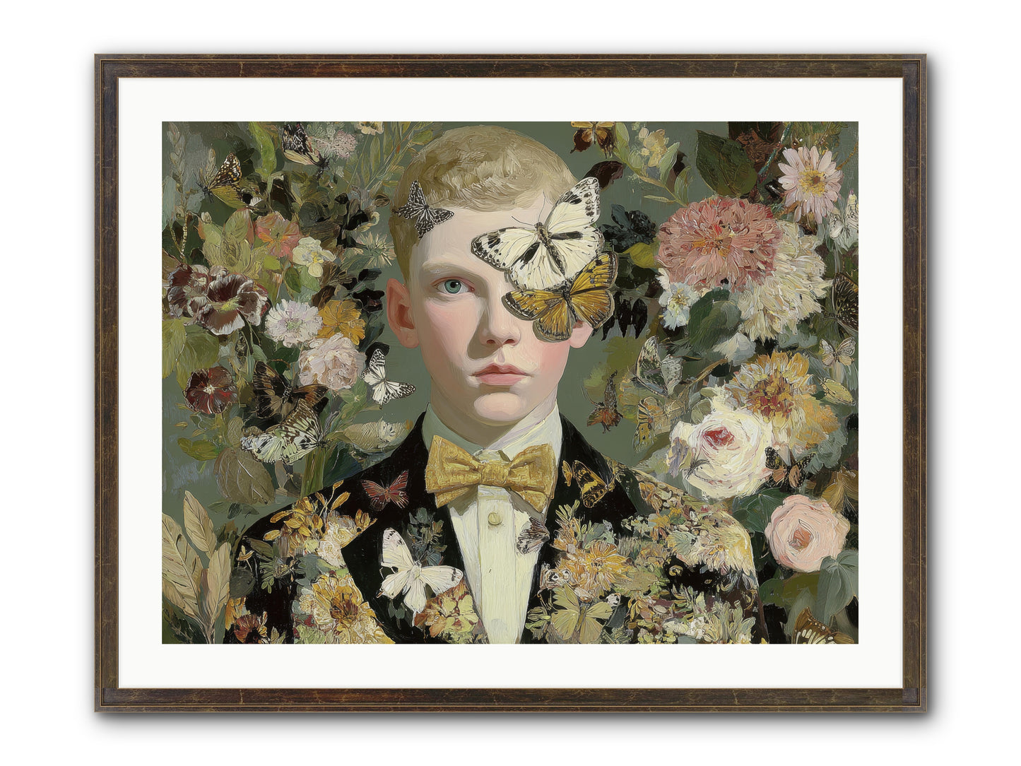 He Photographed Butterflies — He-Photographed-Butterflies-32x24-Framed-Print-Slimwoods-Black-Gold.jpg