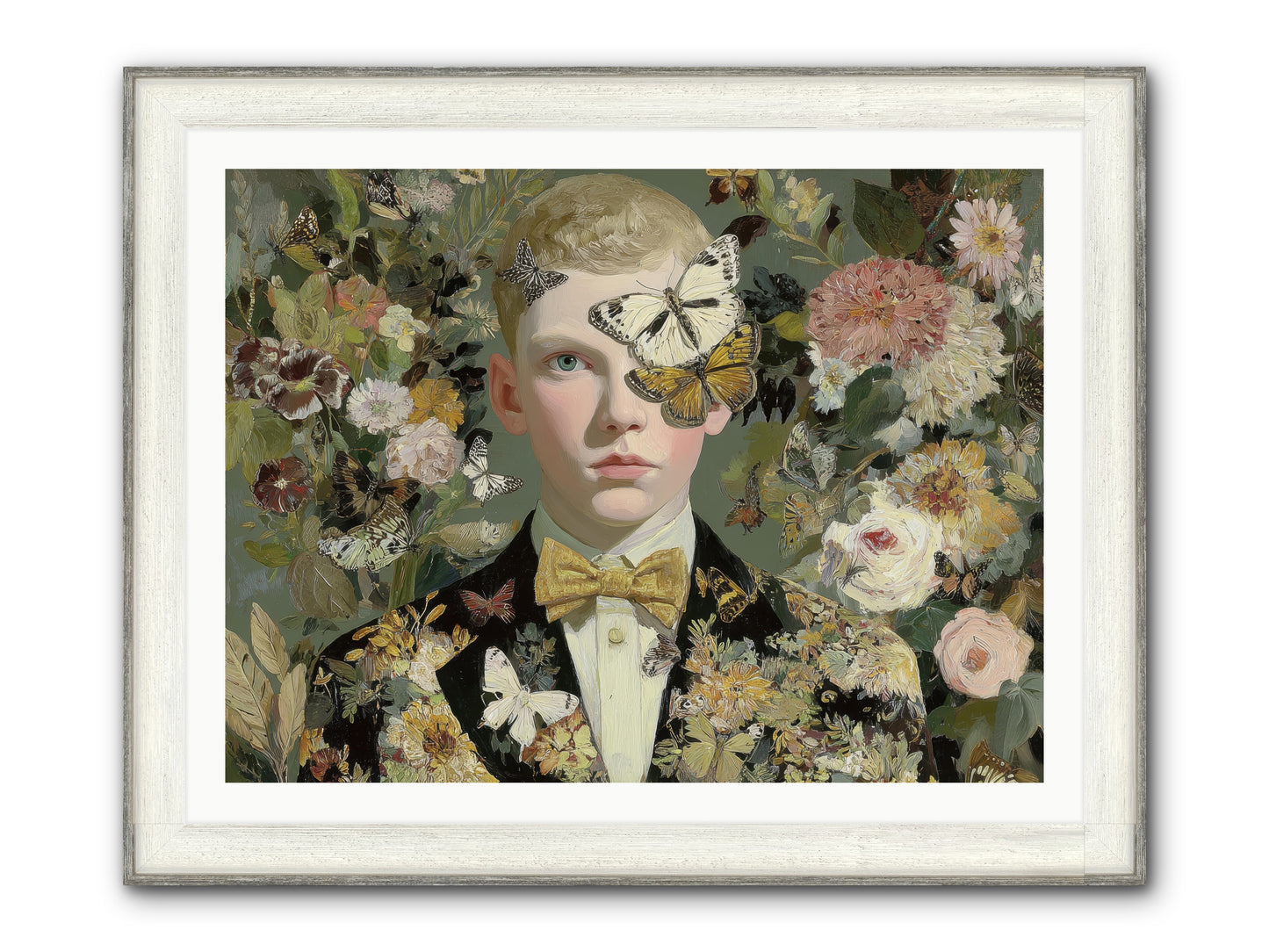 He Photographed Butterflies — He-Photographed-Butterflies-40x30-Framed-Print-Driftwood-White.jpg