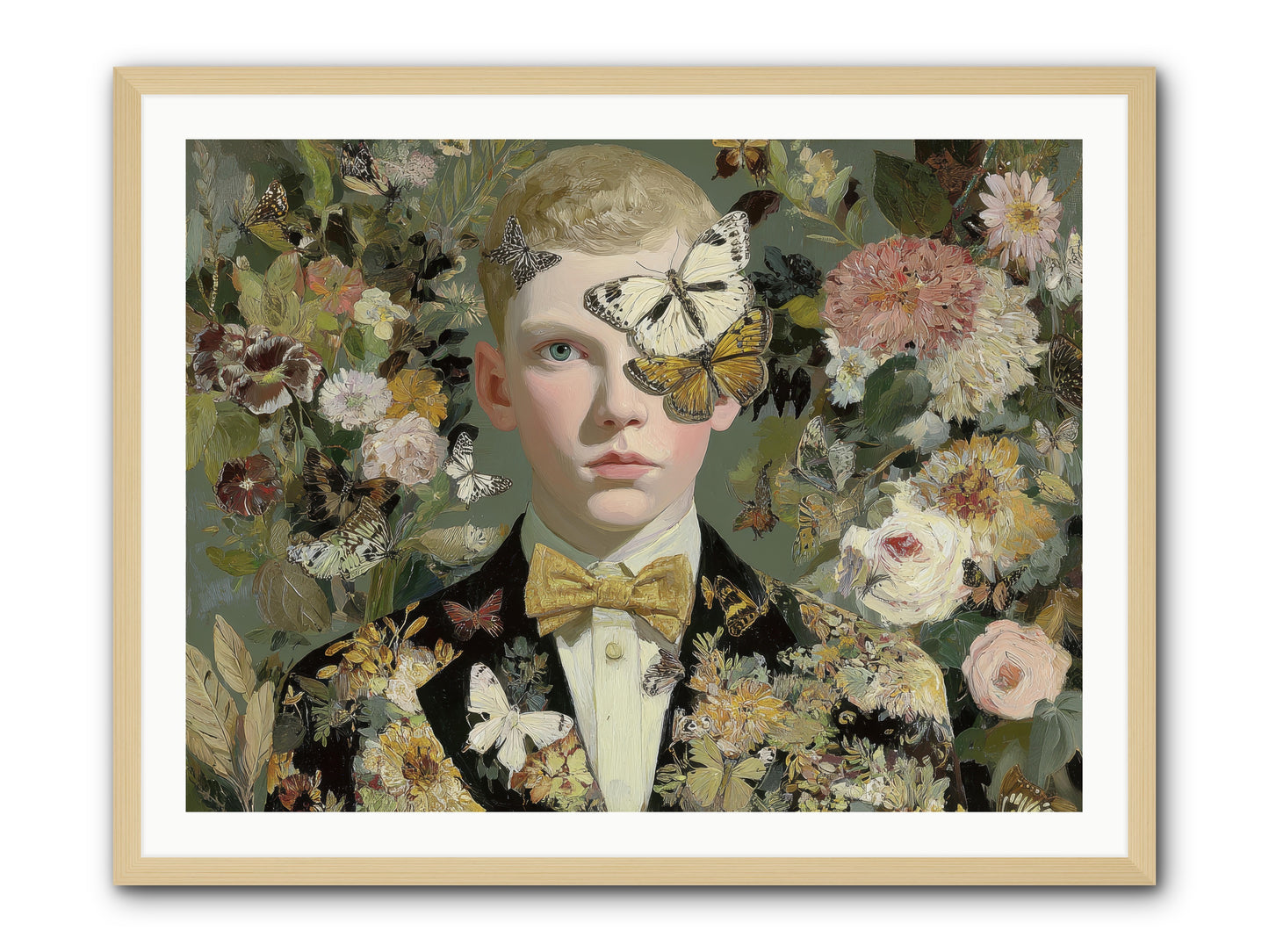 He Photographed Butterflies — He-Photographed-Butterflies-40x30-Framed-Print-Natural.jpg
