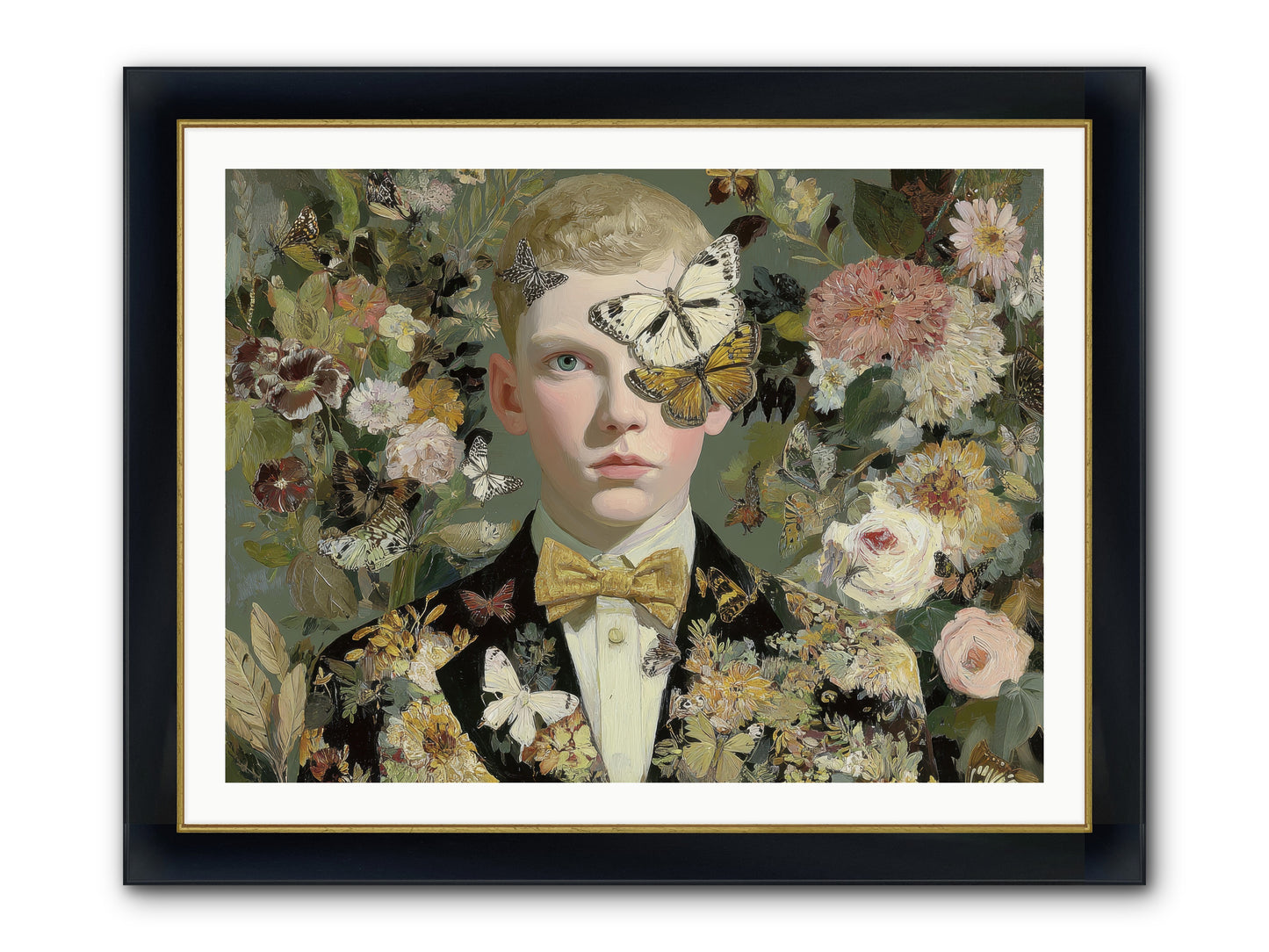 He Photographed Butterflies — He-Photographed-Butterflies-40x30-Framed-Print-Wide-Black-w-Gold.jpg