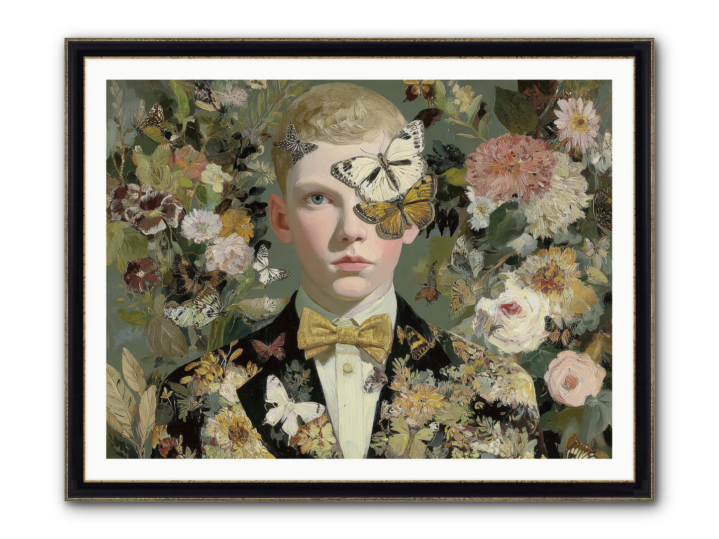 He Photographed Butterflies — He-Photographed-Butterflies-48x36-Framed-Print-Black-Gold.jpg