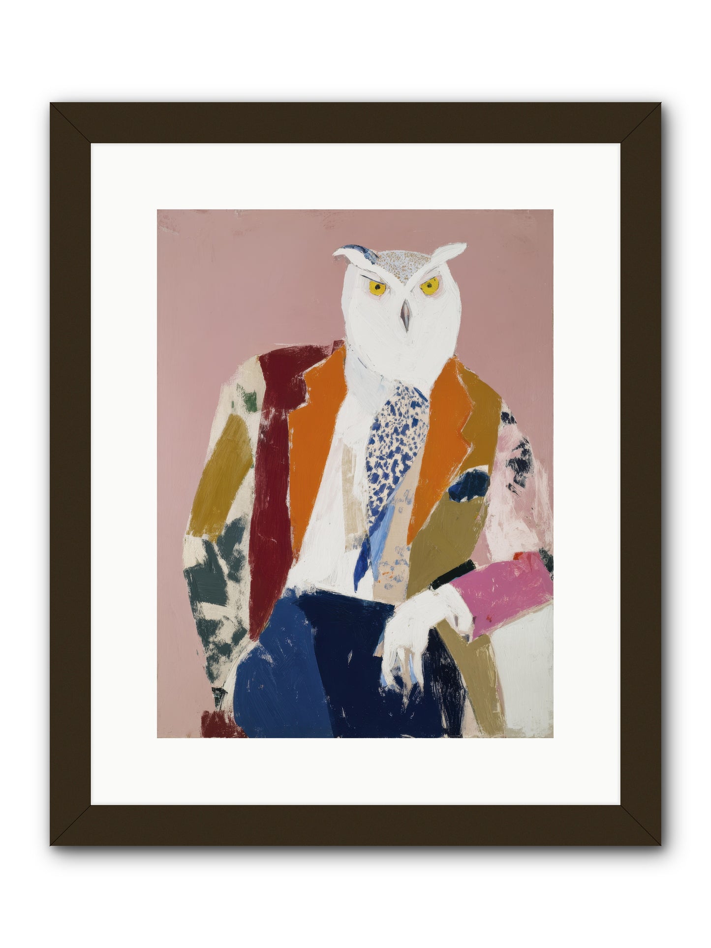 He Who Saw Through Everything -- Framed Print - Black 12x16