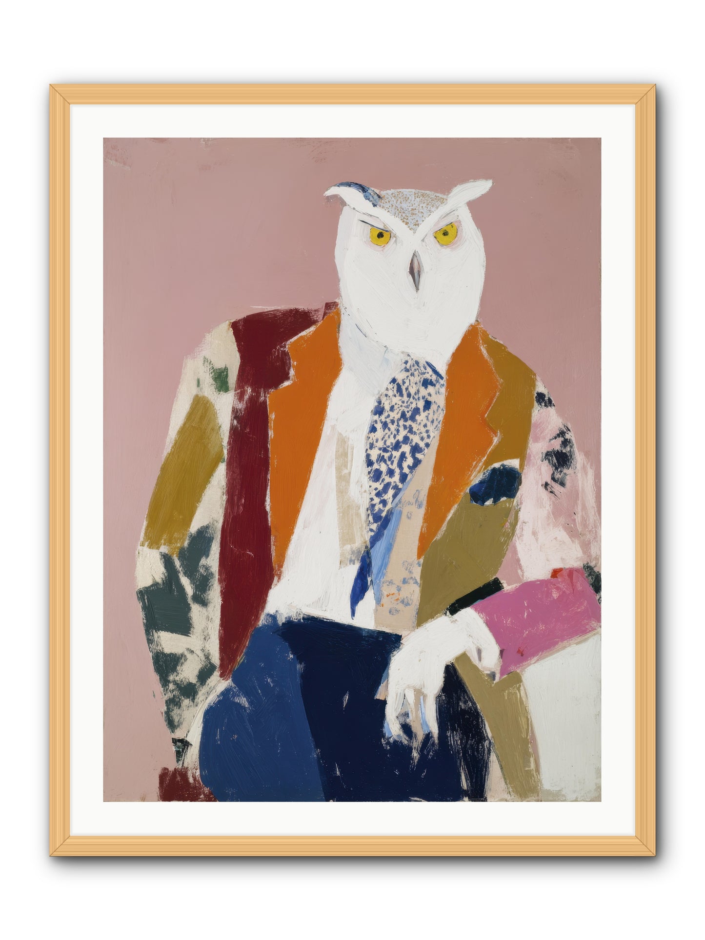 He Who Saw Through Everything -- Framed Print - Natural 30x40