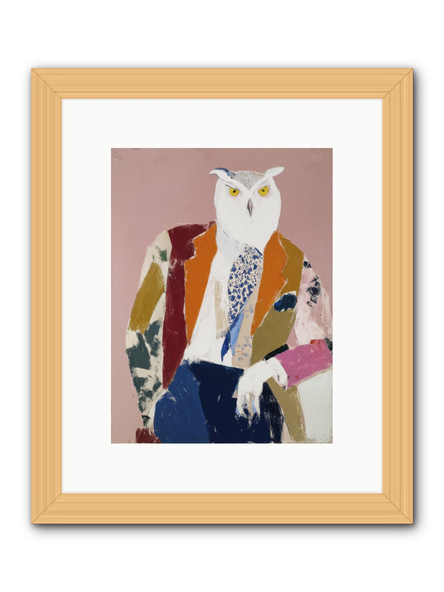 He Who Saw Through Everything -- Framed Print - Natural 9x12