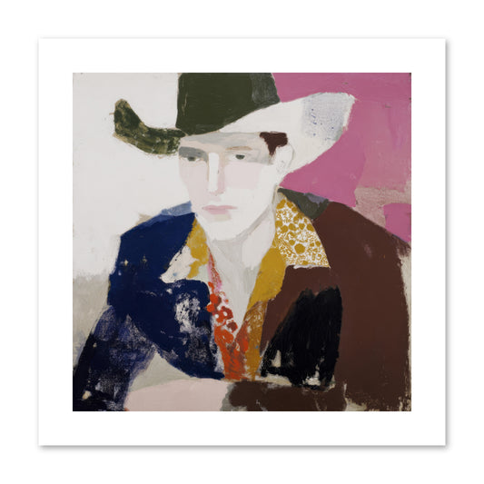 He Wore His Stories -- Paper Print 10x10