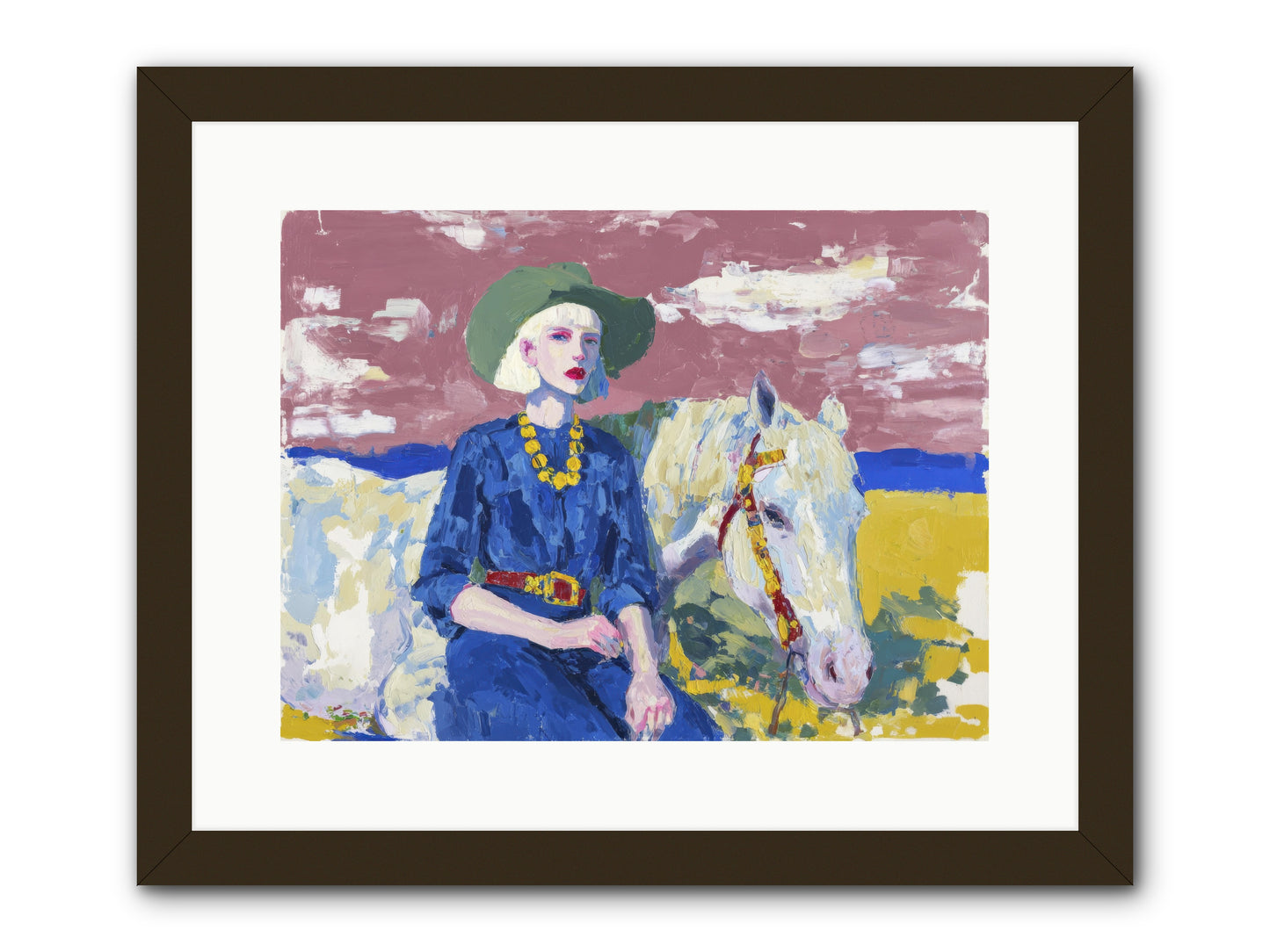 Heading West -- Framed Print - Black 16x12